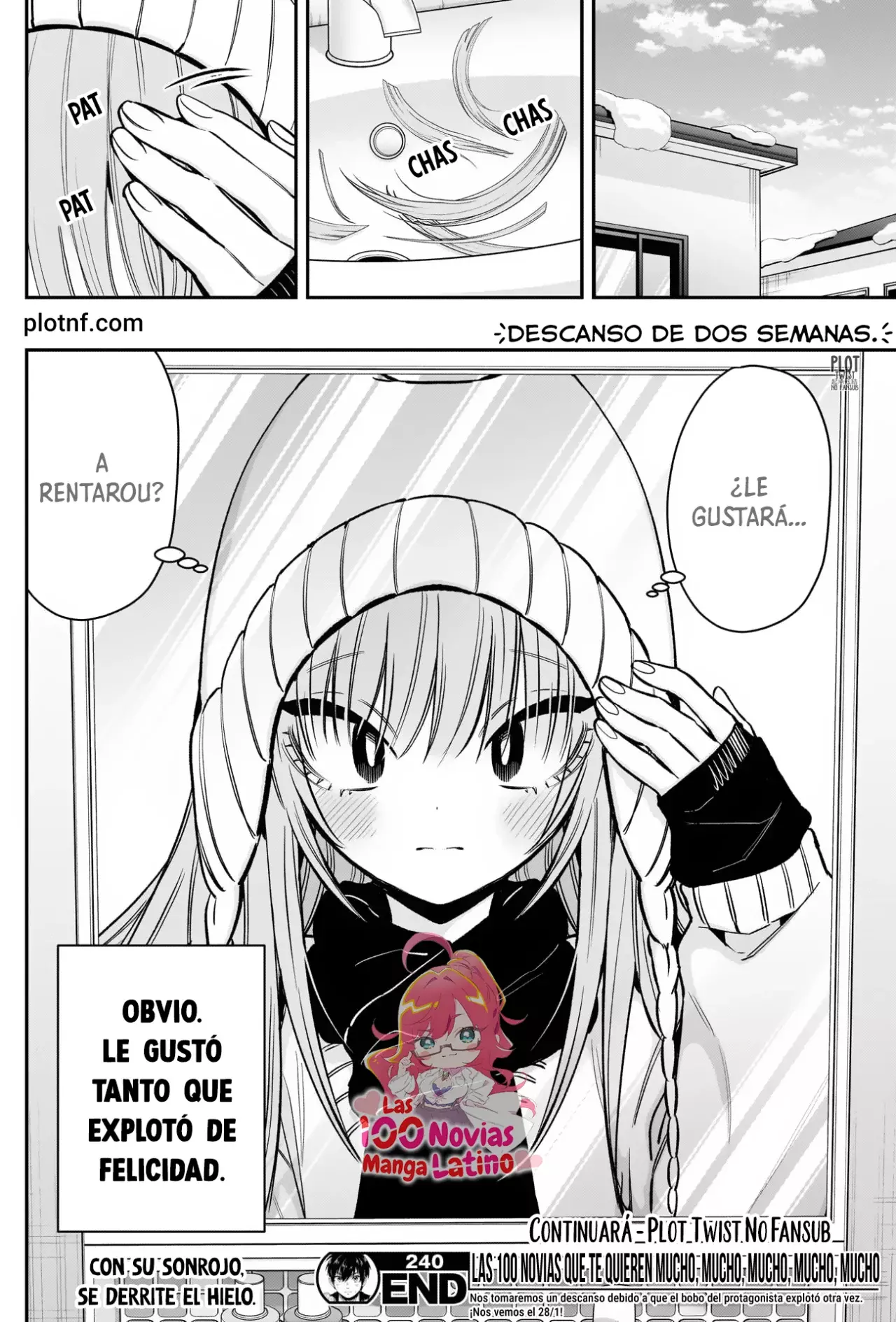 Kimi no koto ga Dai Dai Dai Dai Daisuki na 100-nin no Kanojo Capitulo 240: La estudiante con mirada intimidante página 21