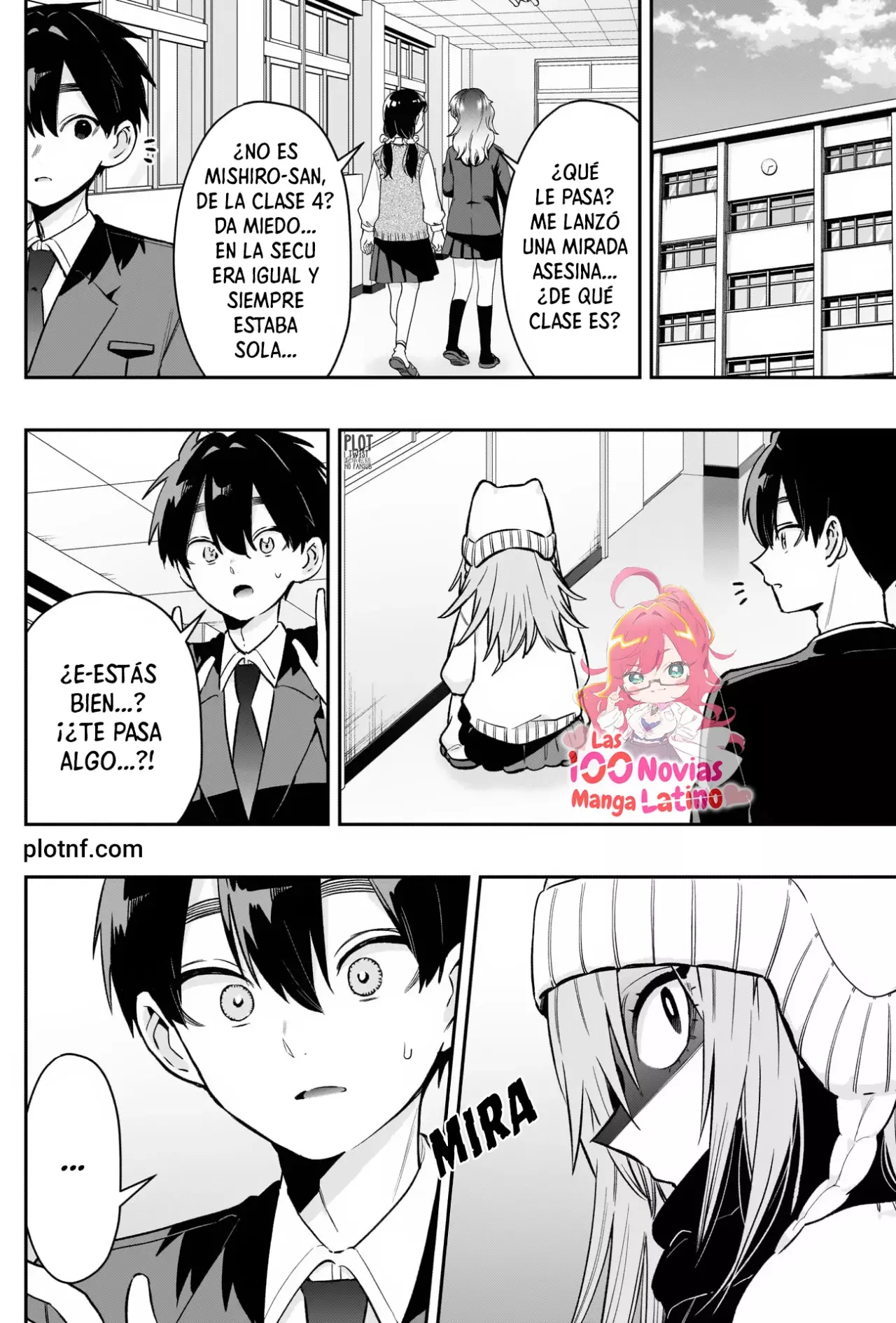 Kimi no koto ga Dai Dai Dai Dai Daisuki na 100-nin no Kanojo Capitulo 240: La estudiante con mirada intimidante página 3