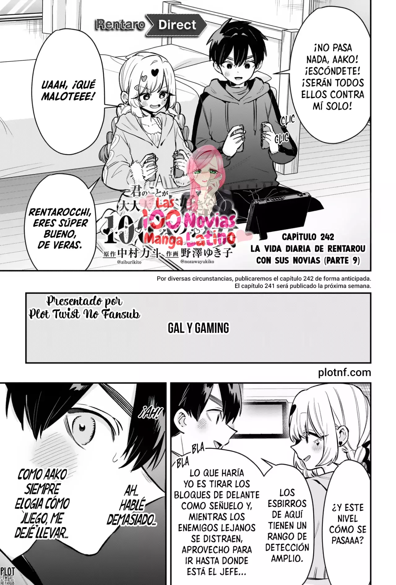 Kimi no koto ga Dai Dai Dai Dai Daisuki na 100-nin no Kanojo Capitulo 242: La vida diaria de Rentarou con sus novias (parte 9) página 2