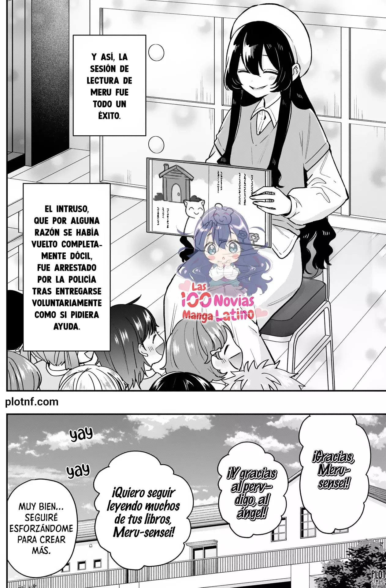 Kimi no koto ga Dai Dai Dai Dai Daisuki na 100-nin no Kanojo Capitulo 244: La sesión de lectura de Meru-sensei y el ángel página 21