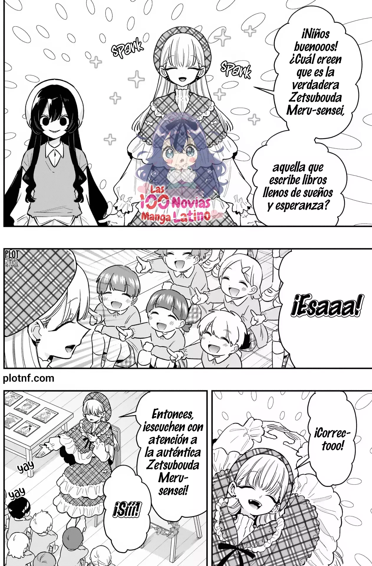 Kimi no koto ga Dai Dai Dai Dai Daisuki na 100-nin no Kanojo Capitulo 244: La sesión de lectura de Meru-sensei y el ángel página 7