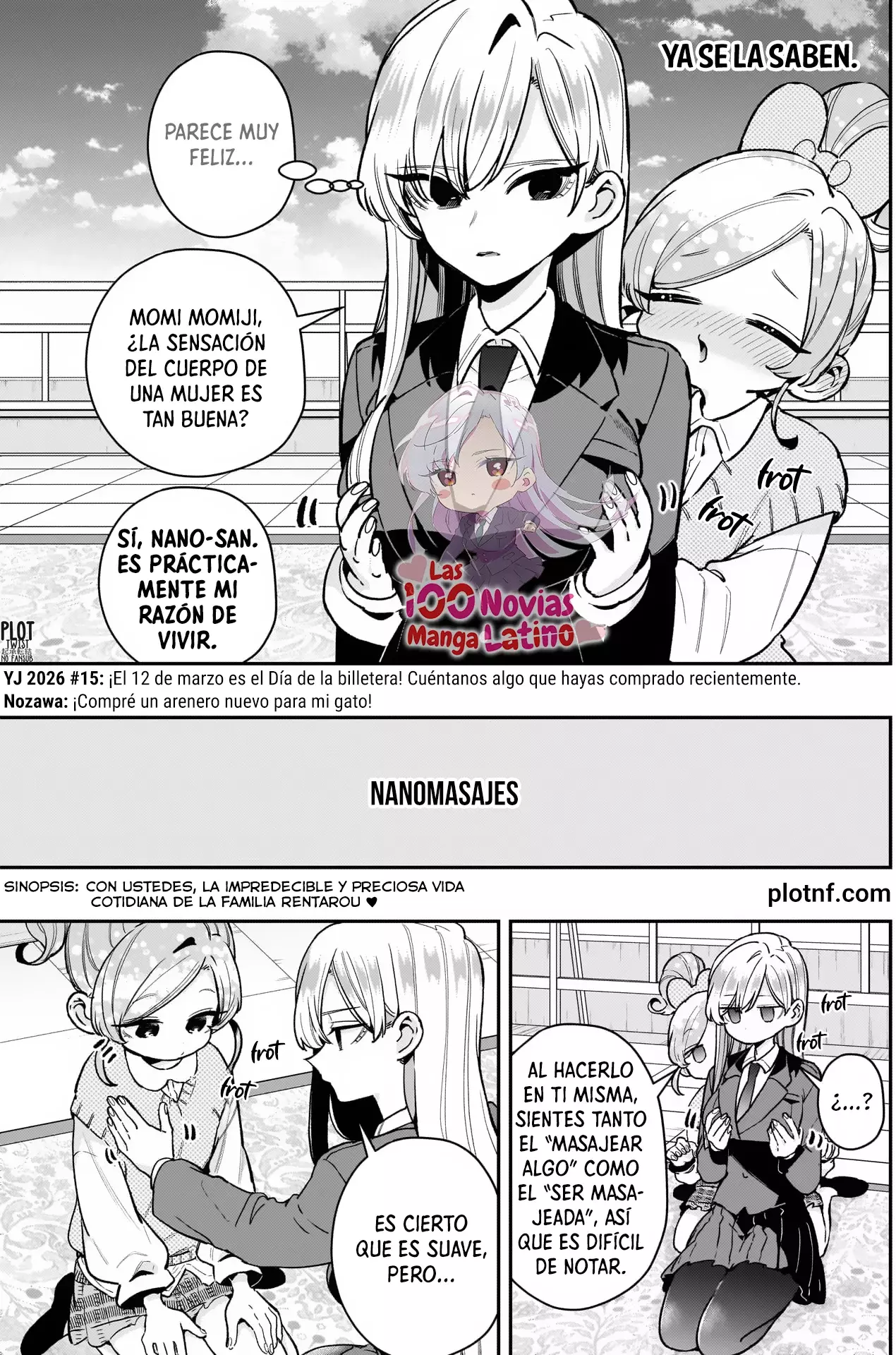 Kimi no koto ga Dai Dai Dai Dai Daisuki na 100-nin no Kanojo Capitulo 245: El día a día de la familia Rentarou (parte 10) página 4