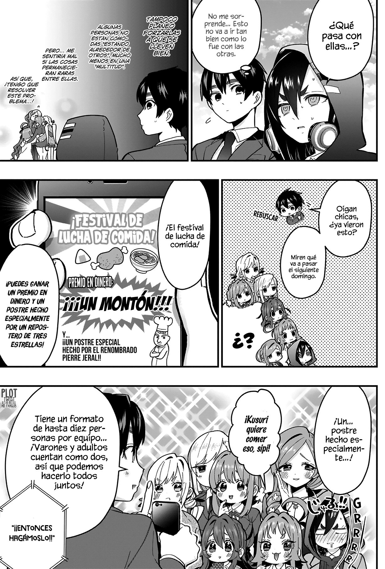 Kimi no koto ga Dai Dai Dai Dai Daisuki na 100-nin no Kanojo Capitulo 25: ¡Apertura! ¡El festival de lucha de comida! página 5