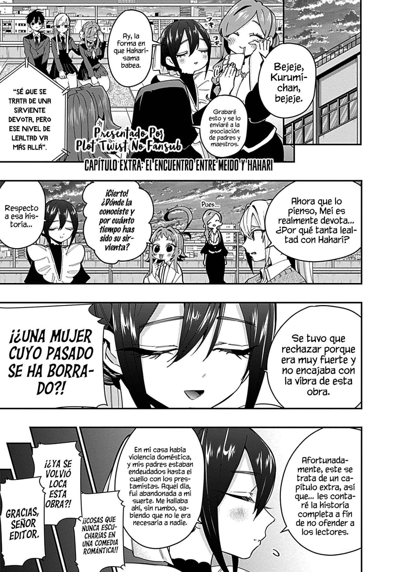 Kimi no koto ga Dai Dai Dai Dai Daisuki na 100-nin no Kanojo Capitulo 32.5: El encuentro de Mei y Hahari (extras del volumen 4) página 2