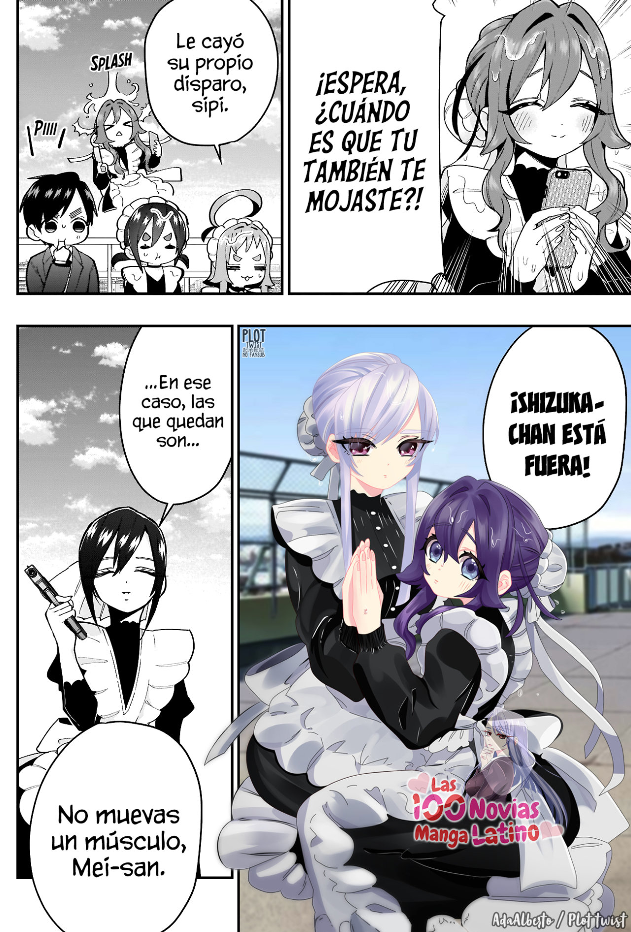 Kimi no koto ga Dai Dai Dai Dai Daisuki na 100-nin no Kanojo Capitulo 32: Fiesta de sirvientas mojadas página 15