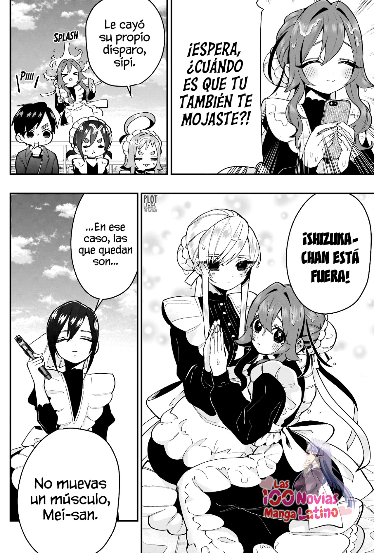 Kimi no koto ga Dai Dai Dai Dai Daisuki na 100-nin no Kanojo Capitulo 32: Fiesta de sirvientas mojadas página 16