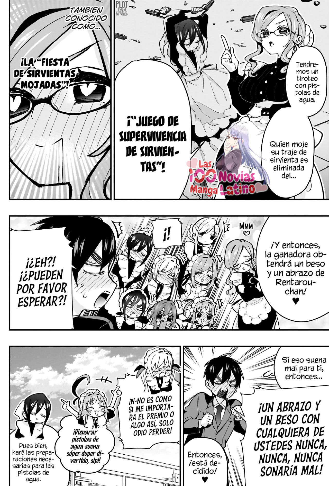 Kimi no koto ga Dai Dai Dai Dai Daisuki na 100-nin no Kanojo Capitulo 32: Fiesta de sirvientas mojadas página 5