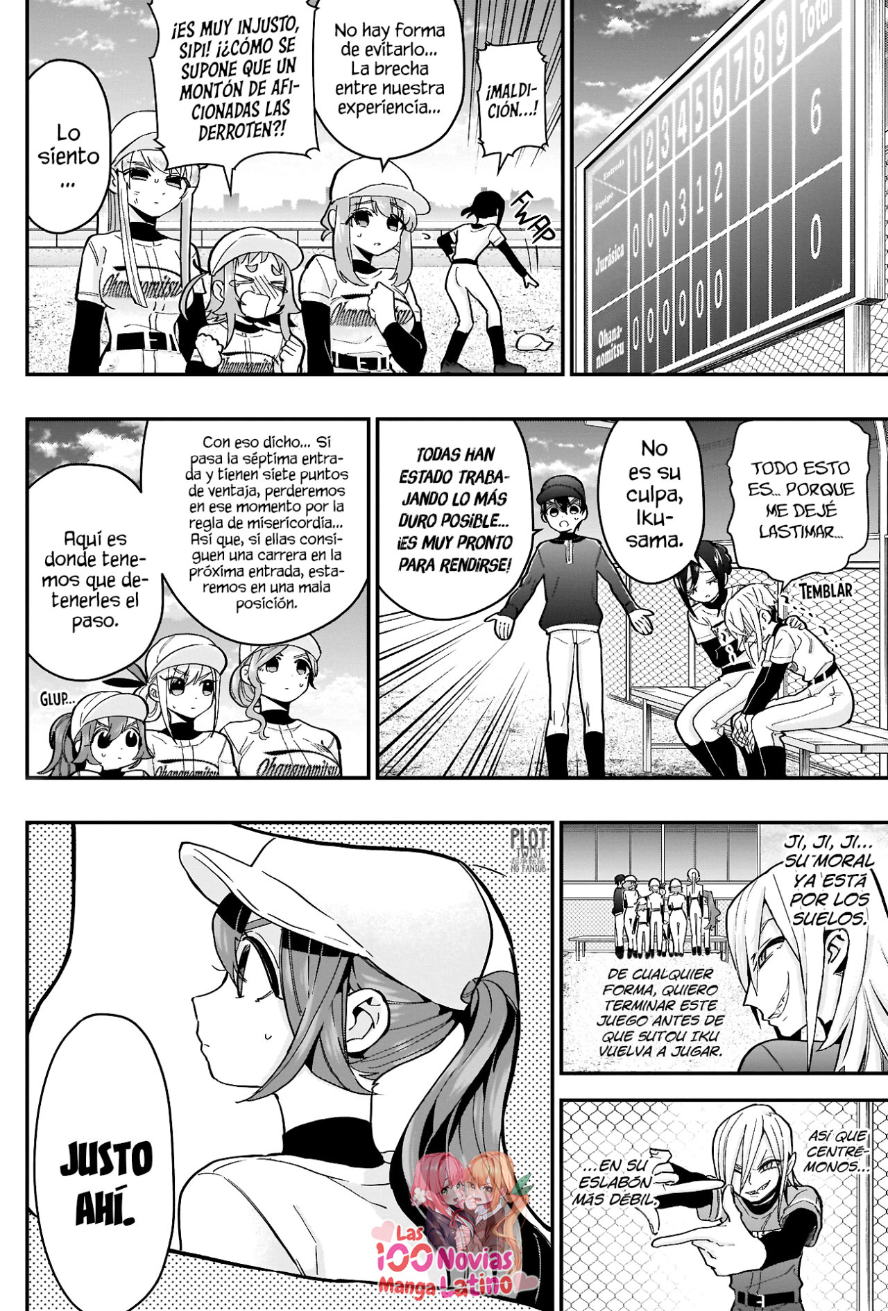 Kimi no koto ga Dai Dai Dai Dai Daisuki na 100-nin no Kanojo Capitulo 35: ¡S-Solo por tener nueve jugadores el béisbol no se hace fácil instantáneamente! página 11