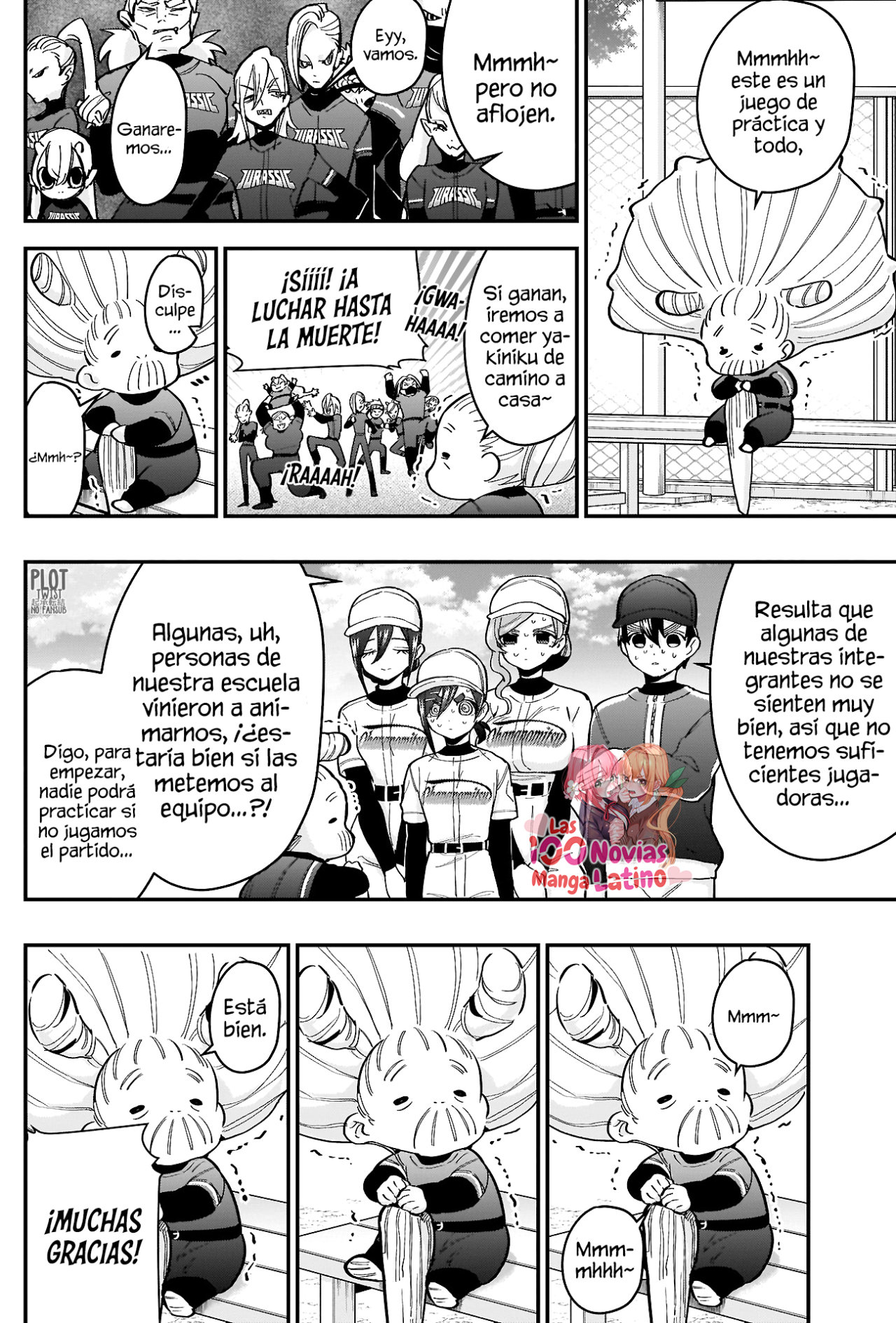 Kimi no koto ga Dai Dai Dai Dai Daisuki na 100-nin no Kanojo Capitulo 35: ¡S-Solo por tener nueve jugadores el béisbol no se hace fácil instantáneamente! página 3