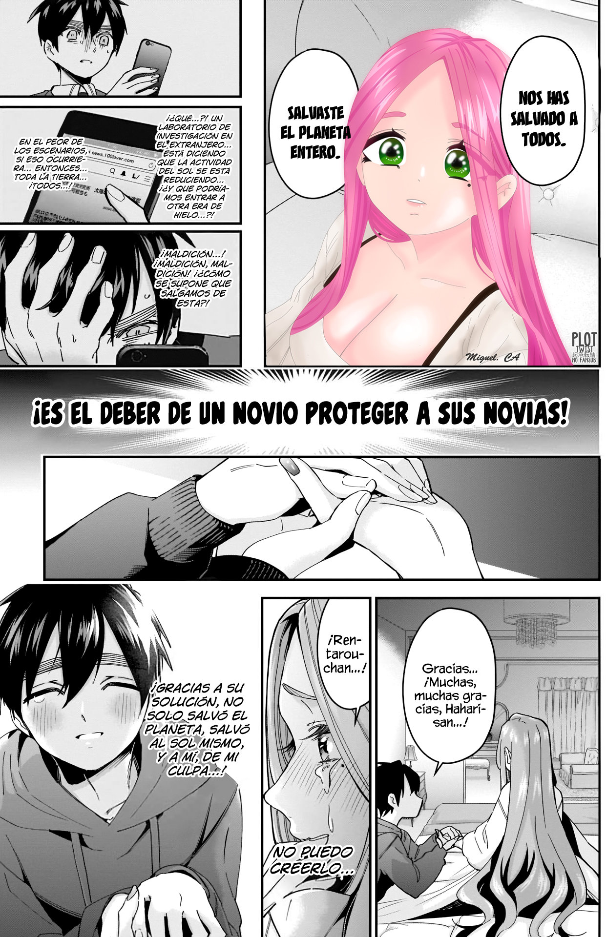 Kimi no koto ga Dai Dai Dai Dai Daisuki na 100-nin no Kanojo Capitulo 43: Ahora que has acabado con el Mundo página 22
