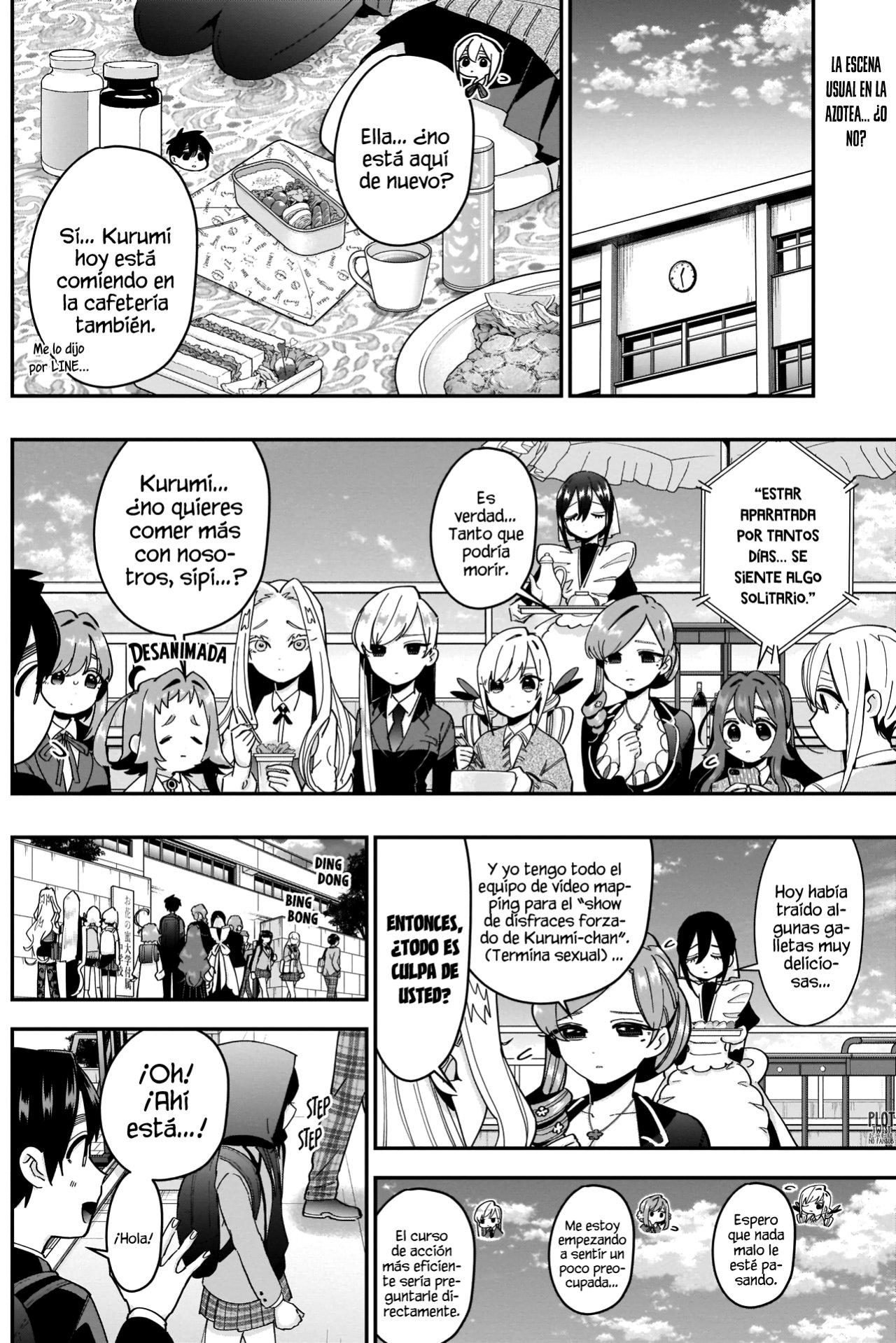Kimi no koto ga Dai Dai Dai Dai Daisuki na 100-nin no Kanojo Capitulo 44: Quiero comer tu lengua de res/vaca. página 4