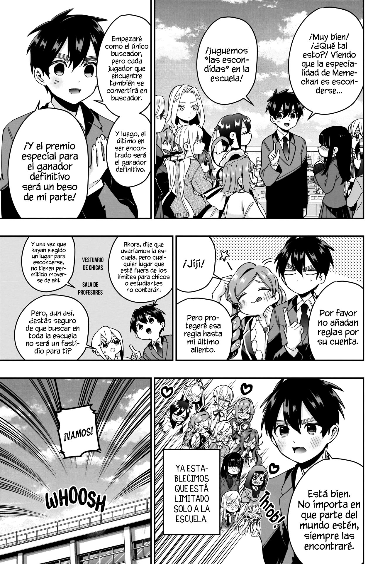Kimi no koto ga Dai Dai Dai Dai Daisuki na 100-nin no Kanojo Capitulo 46: ¡Emociones incontenibles! Las escondidas en la escuela. página 5