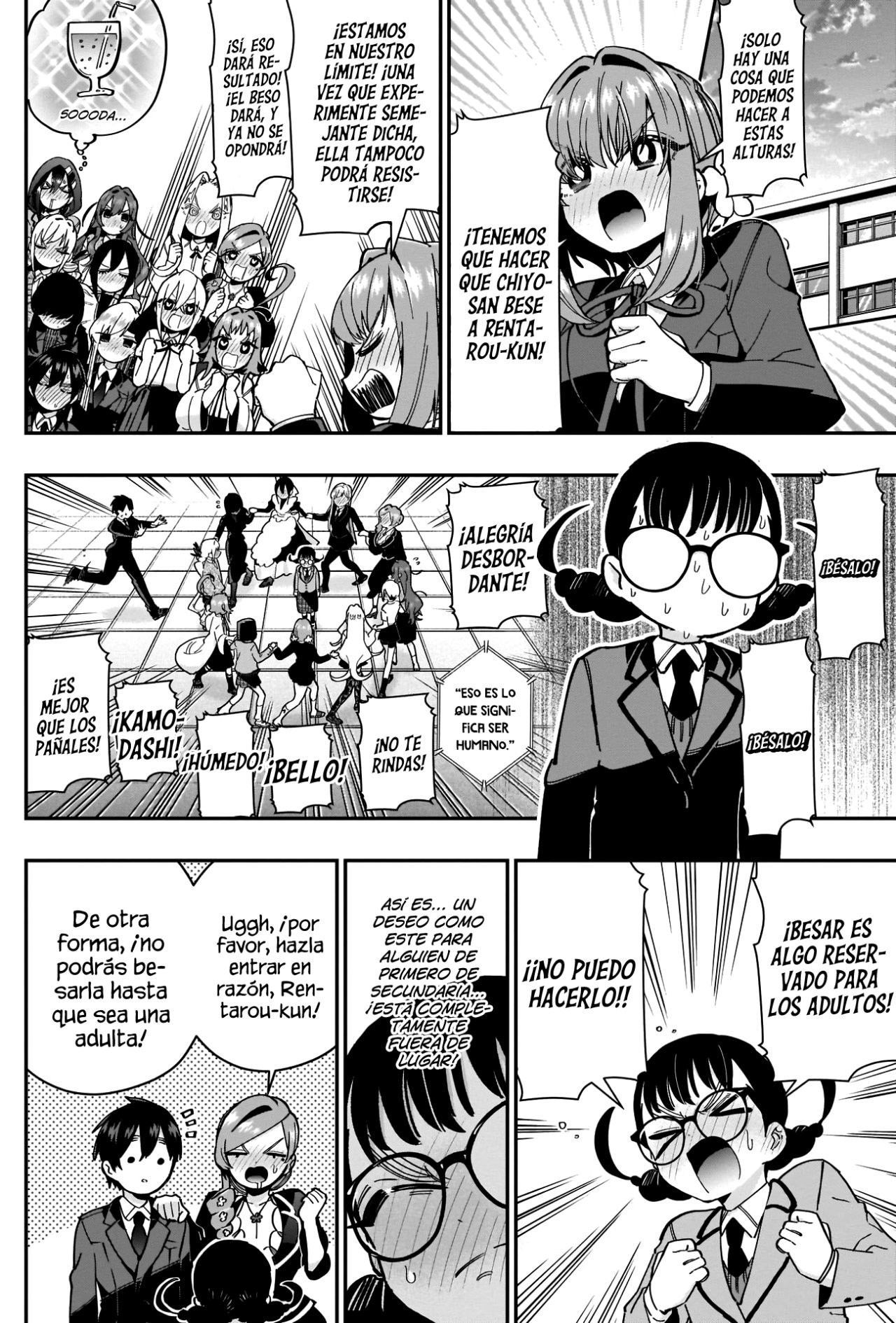 Kimi no koto ga Dai Dai Dai Dai Daisuki na 100-nin no Kanojo Capitulo 54: La cancelación de las actividades besuconas de la familia Rentarou dentro de la escuela. página 10