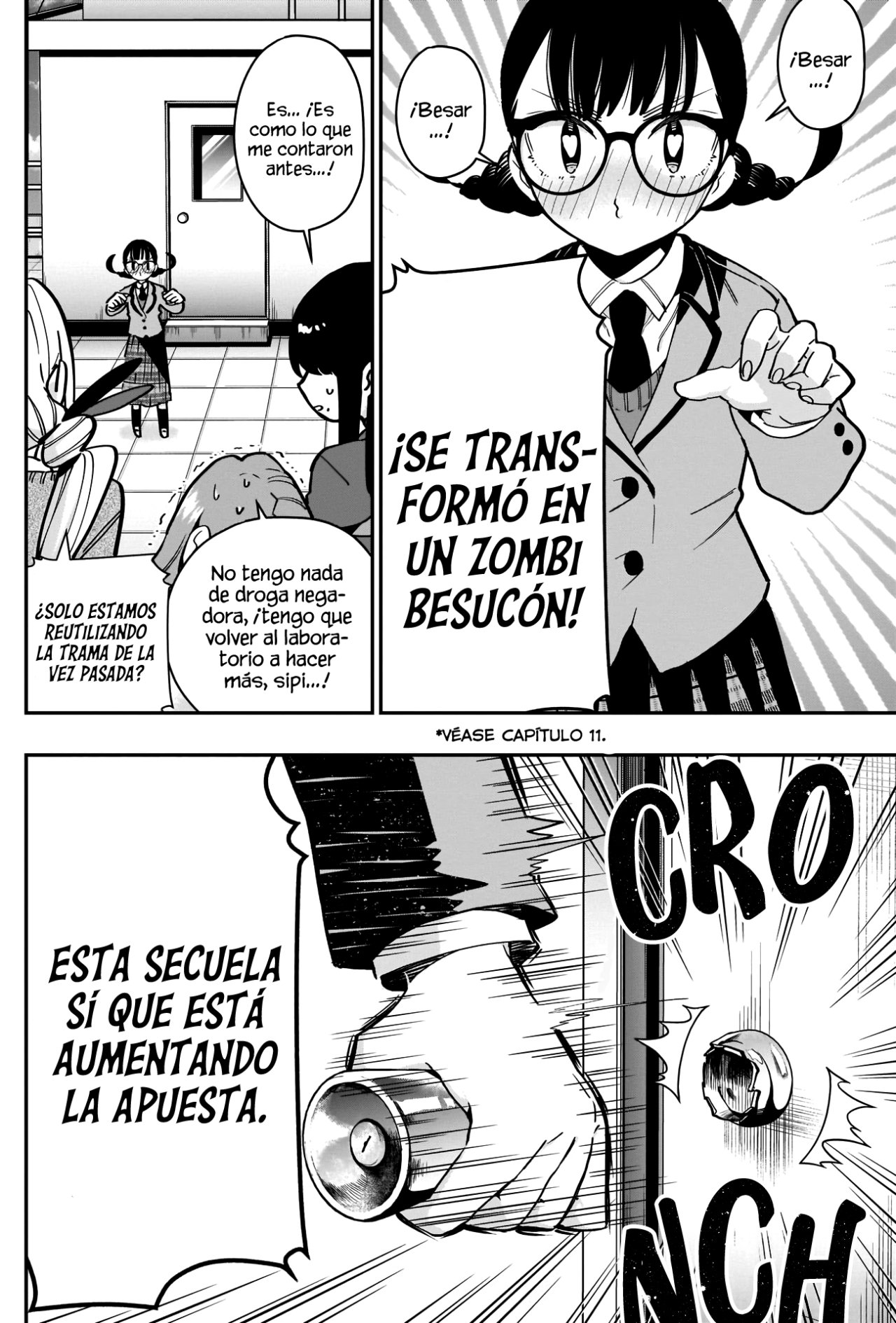 Kimi no koto ga Dai Dai Dai Dai Daisuki na 100-nin no Kanojo Capitulo 54: La cancelación de las actividades besuconas de la familia Rentarou dentro de la escuela. página 12