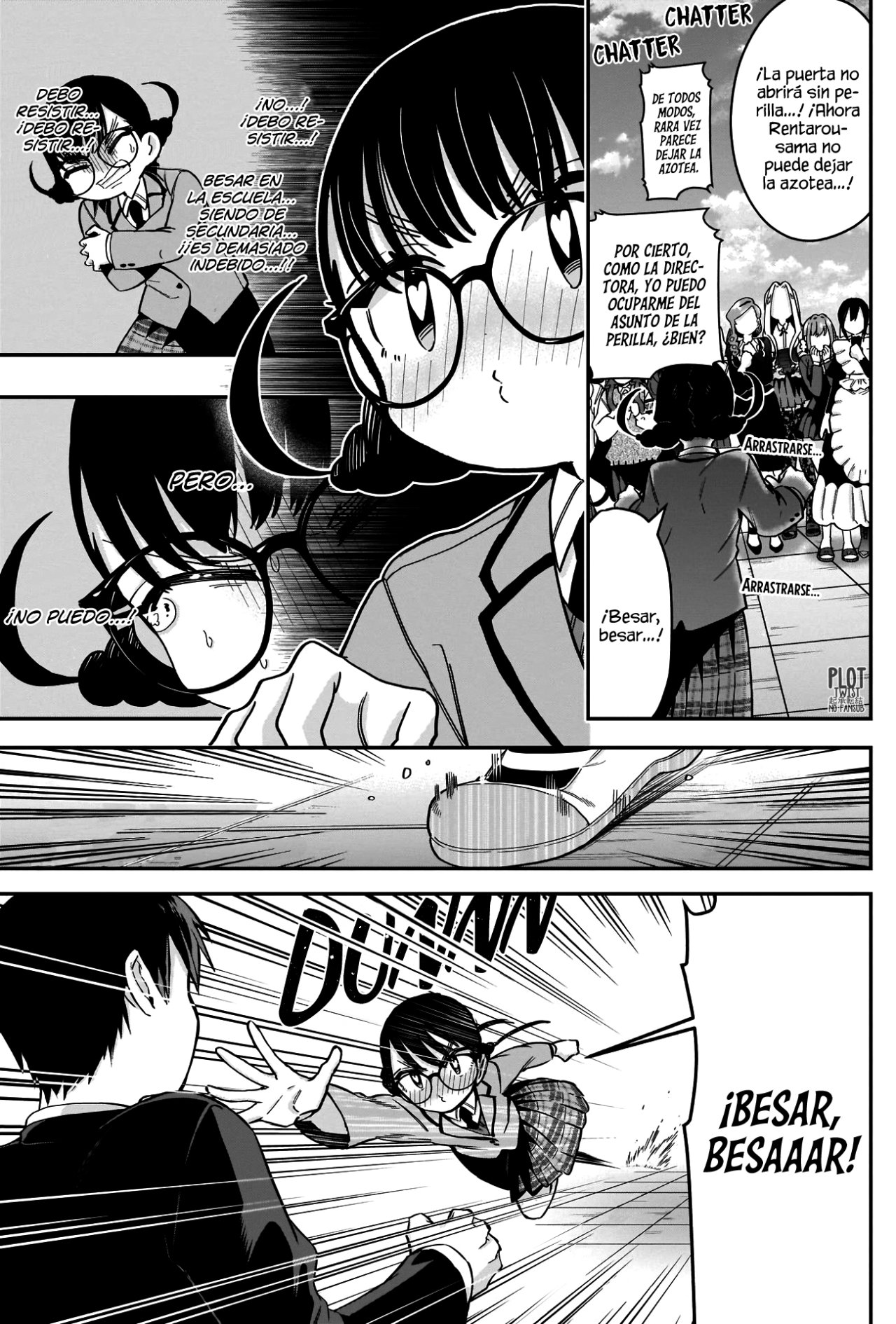 Kimi no koto ga Dai Dai Dai Dai Daisuki na 100-nin no Kanojo Capitulo 54: La cancelación de las actividades besuconas de la familia Rentarou dentro de la escuela. página 13