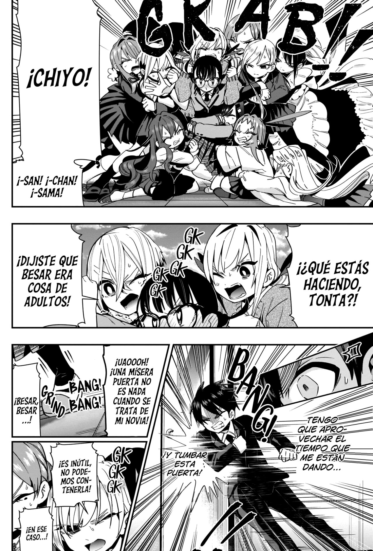 Kimi no koto ga Dai Dai Dai Dai Daisuki na 100-nin no Kanojo Capitulo 54: La cancelación de las actividades besuconas de la familia Rentarou dentro de la escuela. página 14