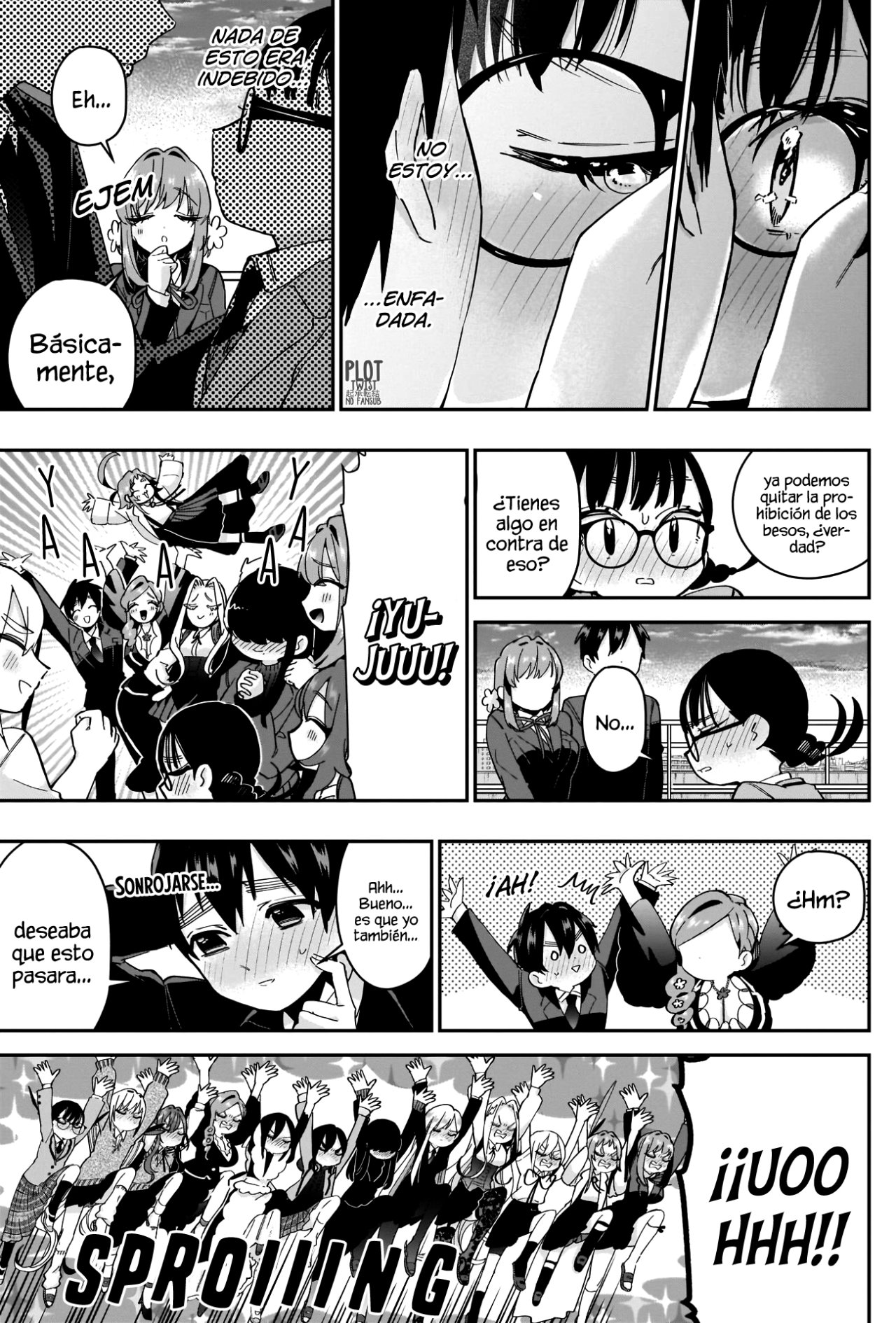 Kimi no koto ga Dai Dai Dai Dai Daisuki na 100-nin no Kanojo Capitulo 54: La cancelación de las actividades besuconas de la familia Rentarou dentro de la escuela. página 19
