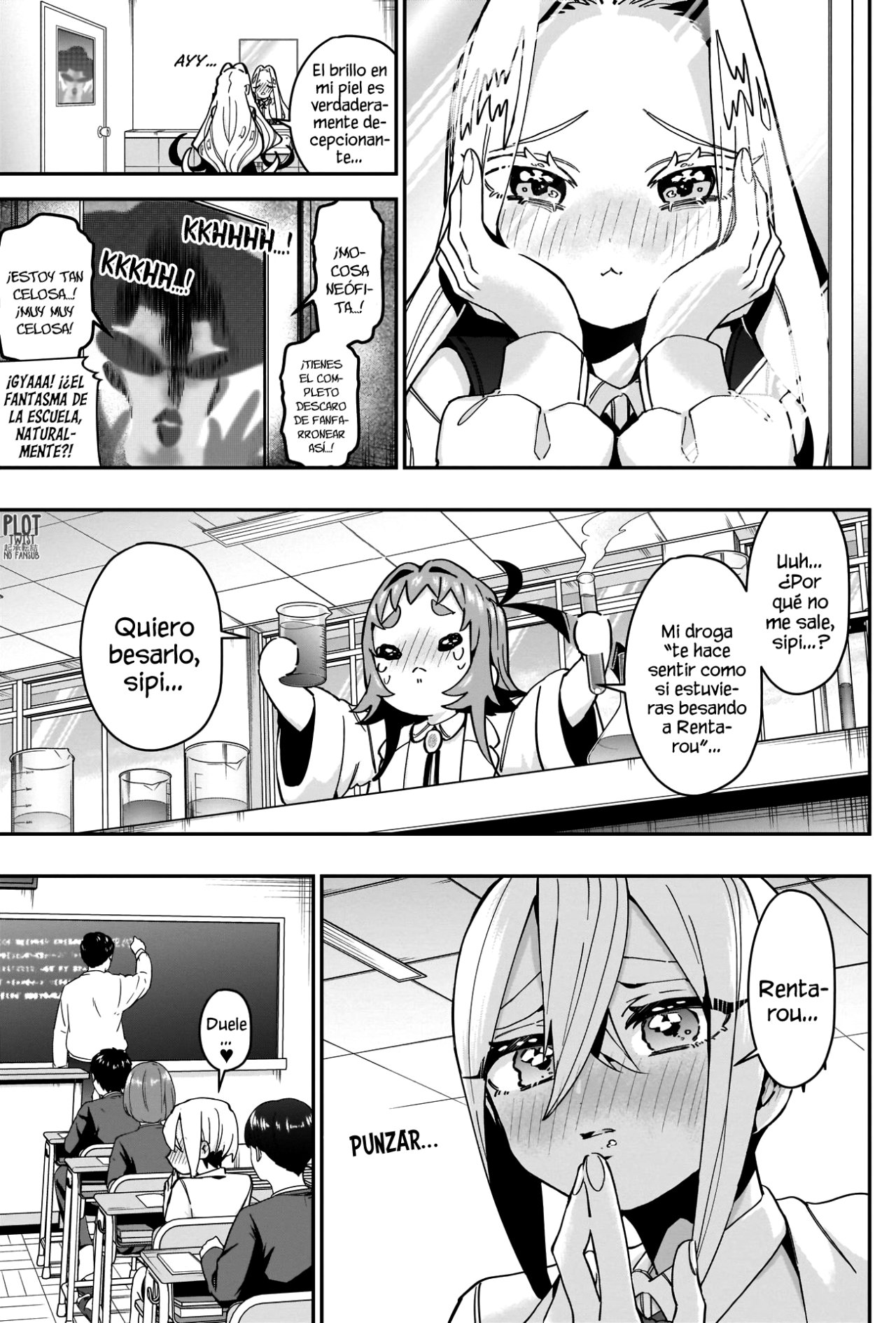 Kimi no koto ga Dai Dai Dai Dai Daisuki na 100-nin no Kanojo Capitulo 54: La cancelación de las actividades besuconas de la familia Rentarou dentro de la escuela. página 9