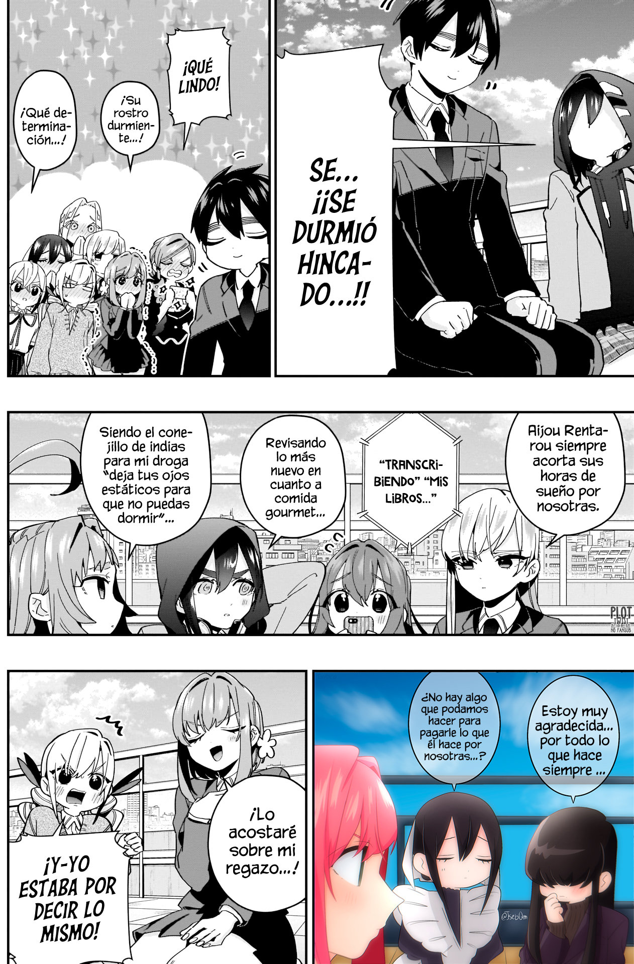Kimi no koto ga Dai Dai Dai Dai Daisuki na 100-nin no Kanojo Capitulo 56: La batalla para decidir qué regazo hará de almohada página 4