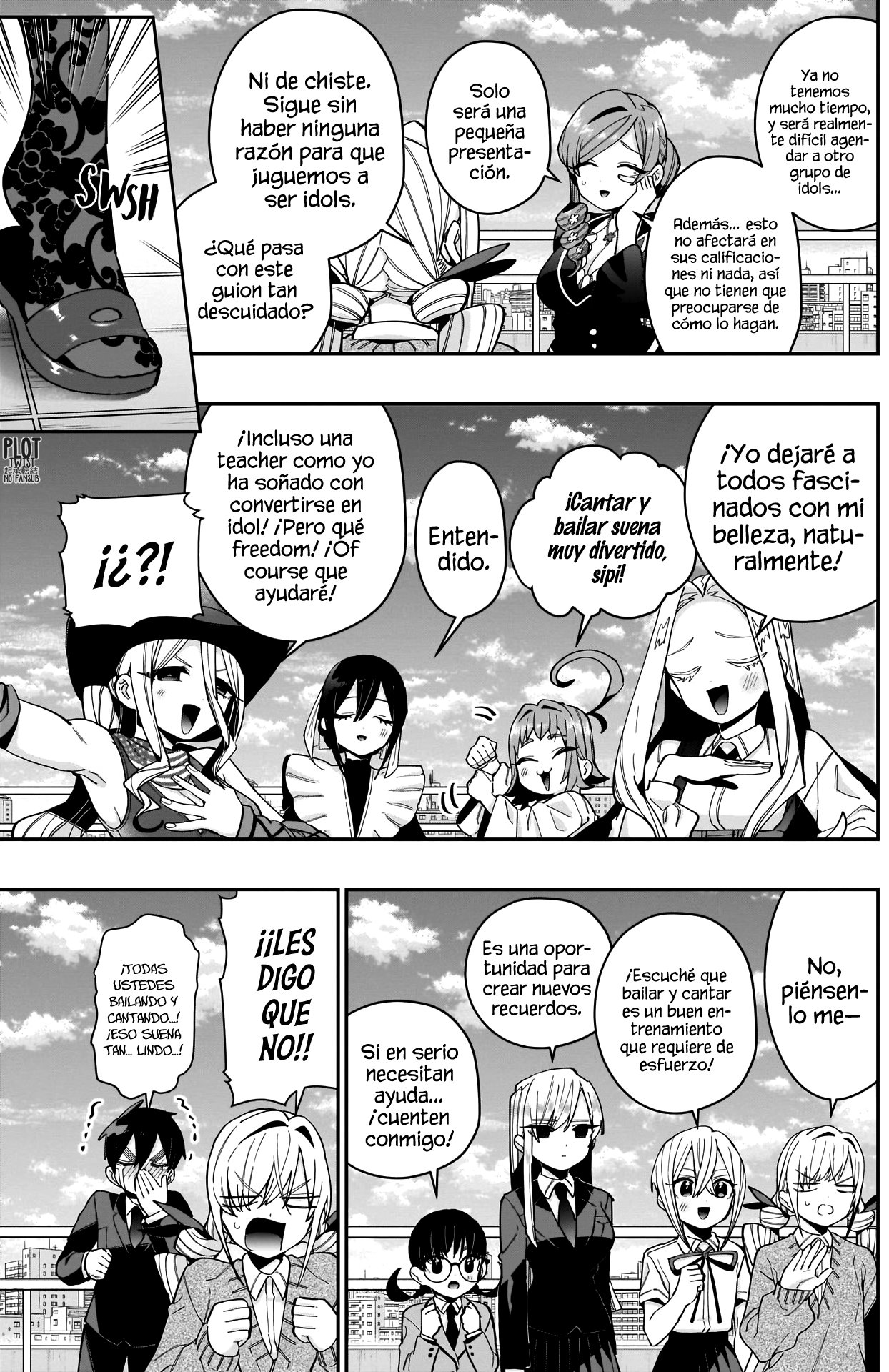 Kimi no koto ga Dai Dai Dai Dai Daisuki na 100-nin no Kanojo Capitulo 62: Proyecto para convertirse en idols de la familia Rentarou página 4