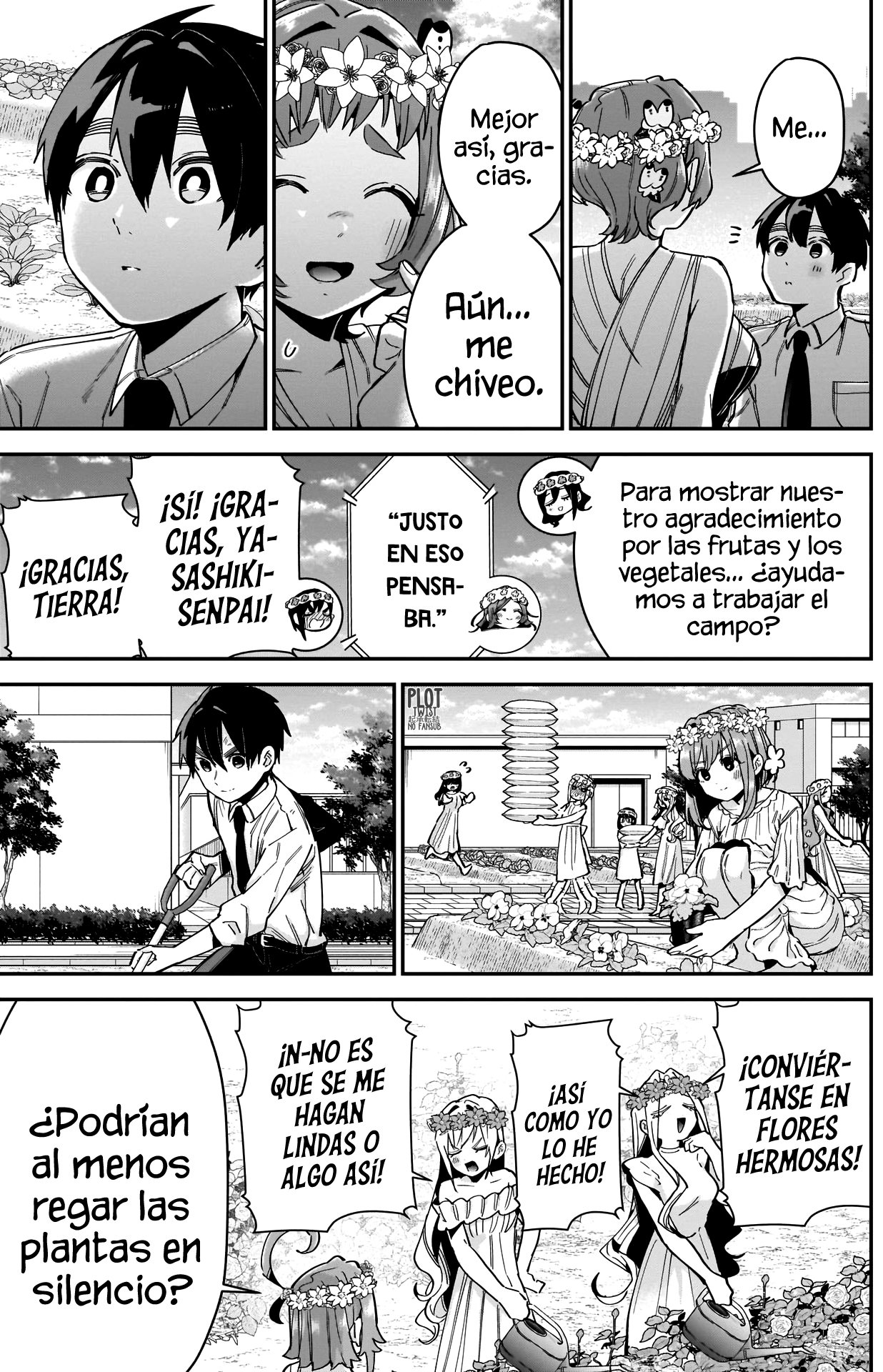 Kimi no koto ga Dai Dai Dai Dai Daisuki na 100-nin no Kanojo Capitulo 65: Tour de Yamame-chan por el club de jardinería página 13