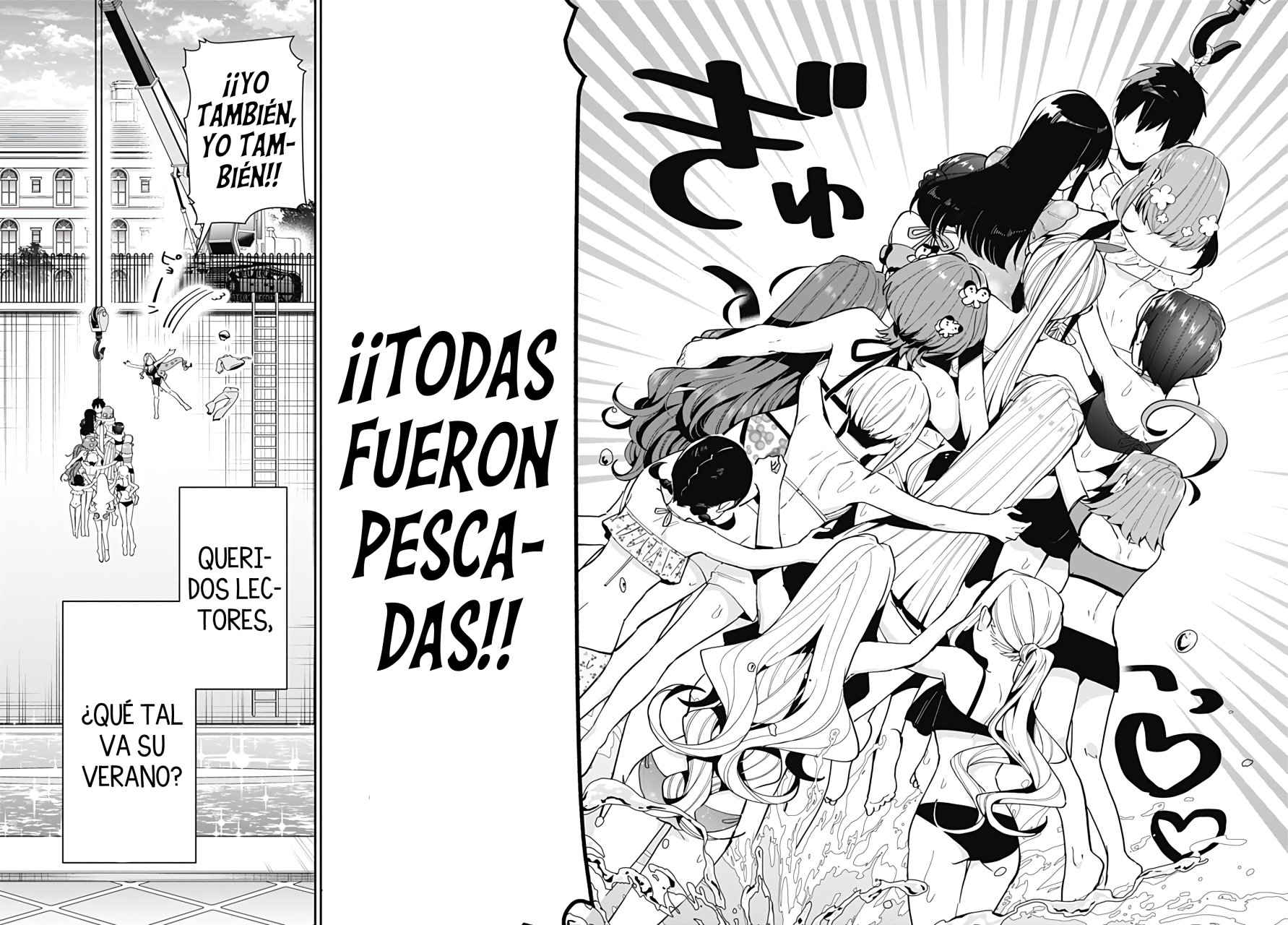 Kimi no koto ga Dai Dai Dai Dai Daisuki na 100-nin no Kanojo Capitulo 67.5: Especial Obon Pescando a las wafles página 3