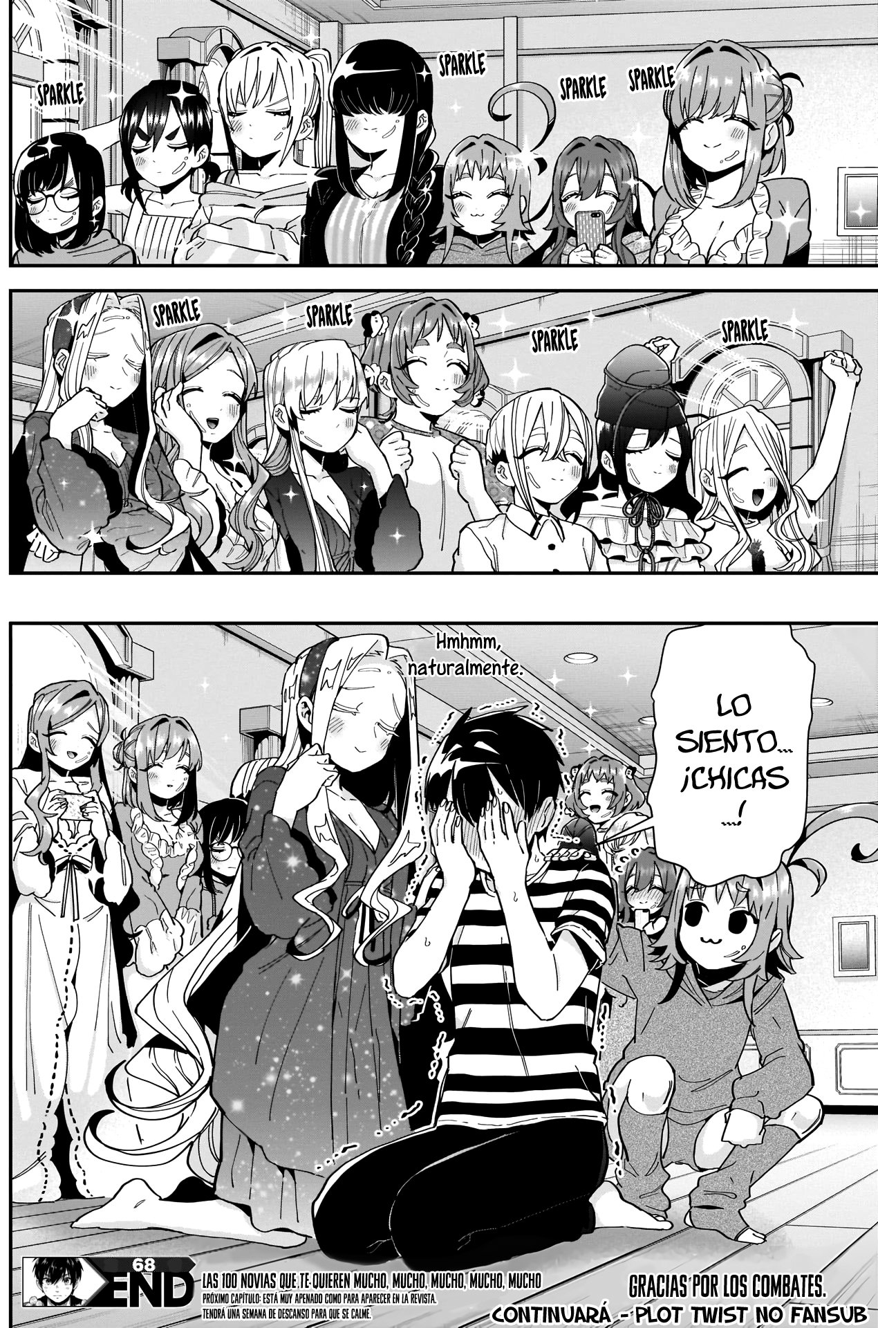 Kimi no koto ga Dai Dai Dai Dai Daisuki na 100-nin no Kanojo Capitulo 68: Adiós, torneo de sumo del estofado de nutria marina página 19