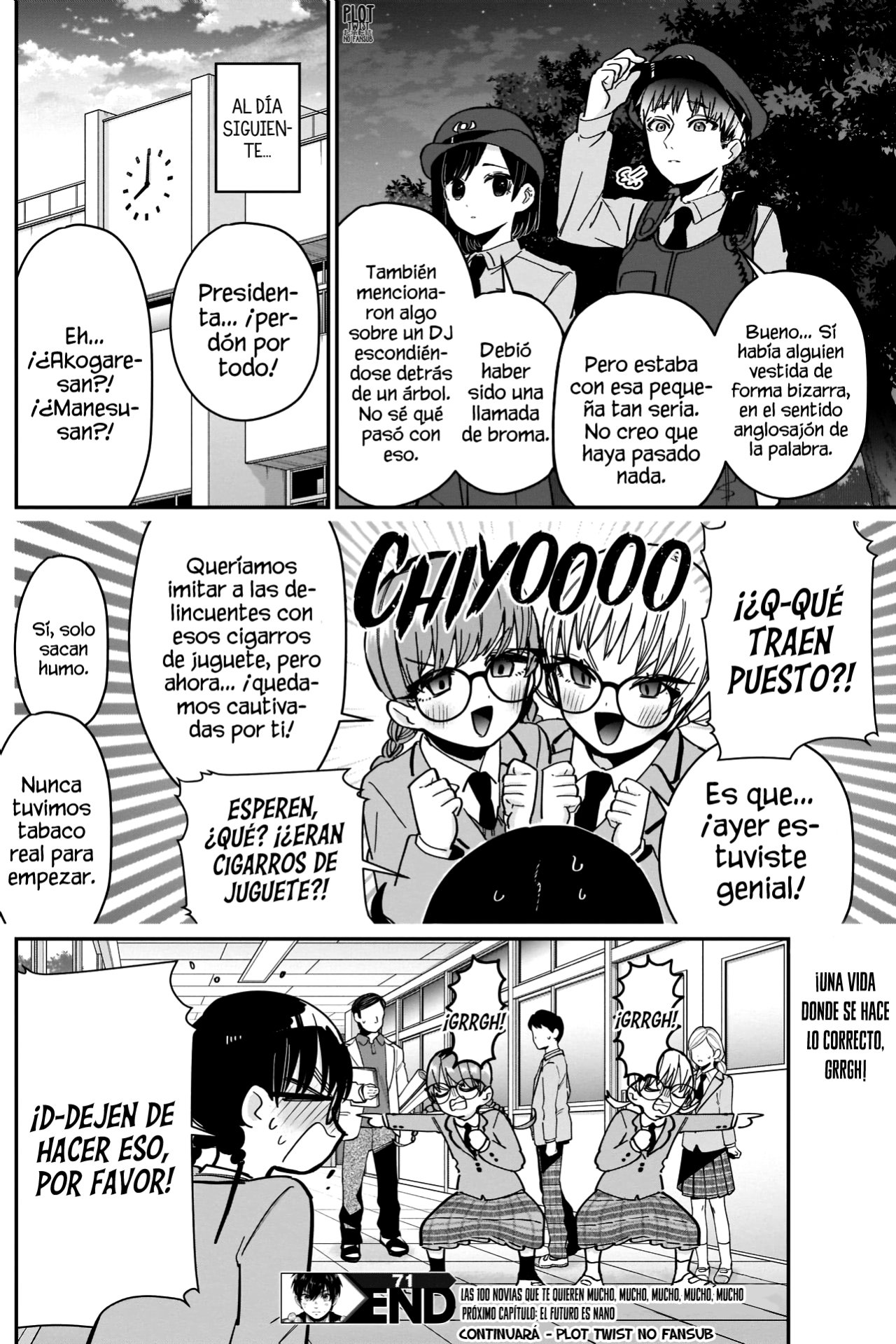 Kimi no koto ga Dai Dai Dai Dai Daisuki na 100-nin no Kanojo Capitulo 71: Nadi-sensei es The American Patrol página 21