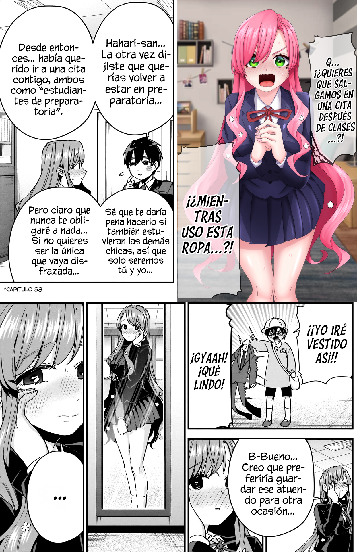 Kimi no koto ga Dai Dai Dai Dai Daisuki na 100-nin no Kanojo Capitulo 79: Todo mundo llegó a ser de preparatoria página 7