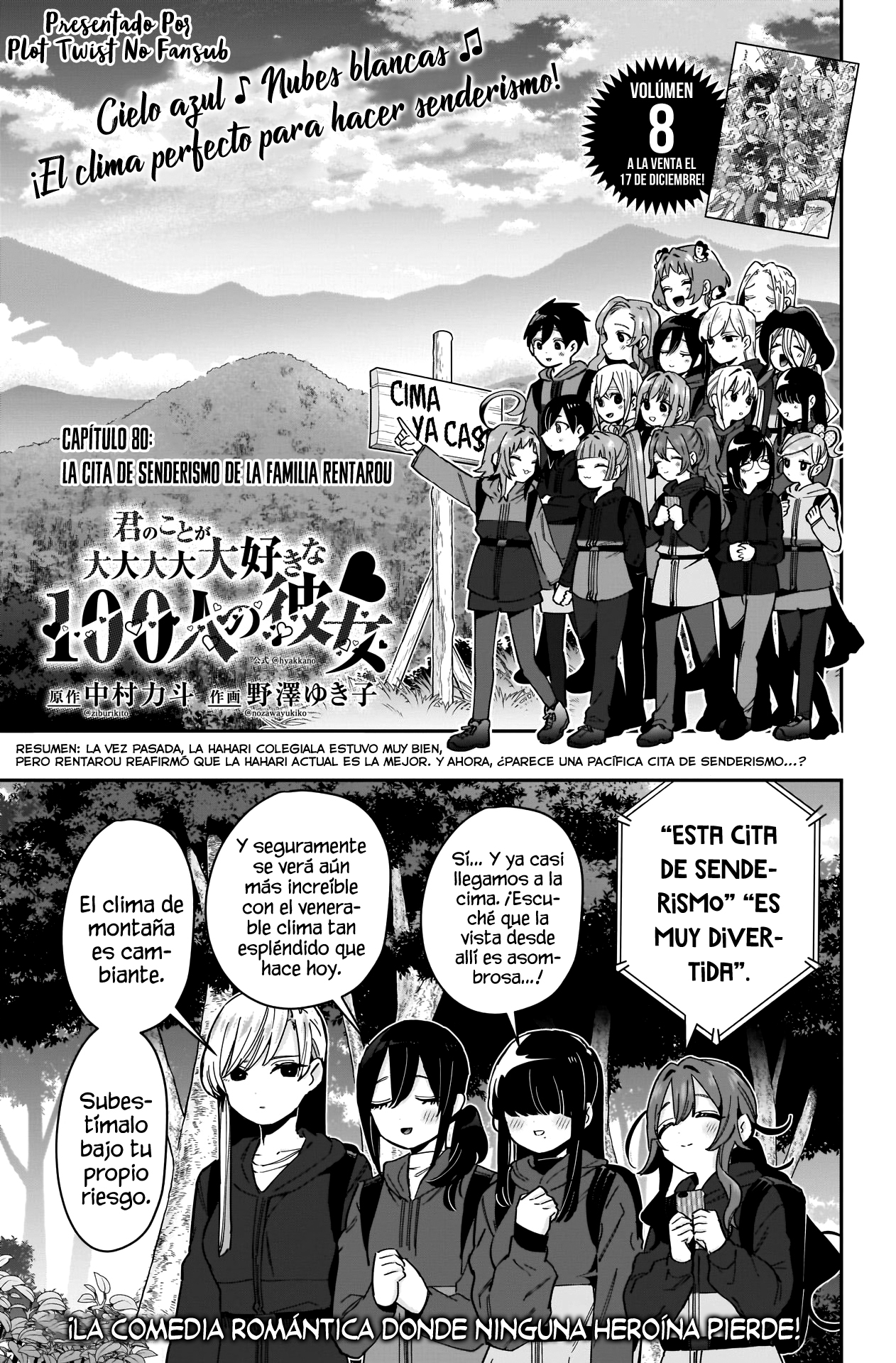 Kimi no koto ga Dai Dai Dai Dai Daisuki na 100-nin no Kanojo Capitulo 80: La cita de senderismo de la familia Rentarou página 2