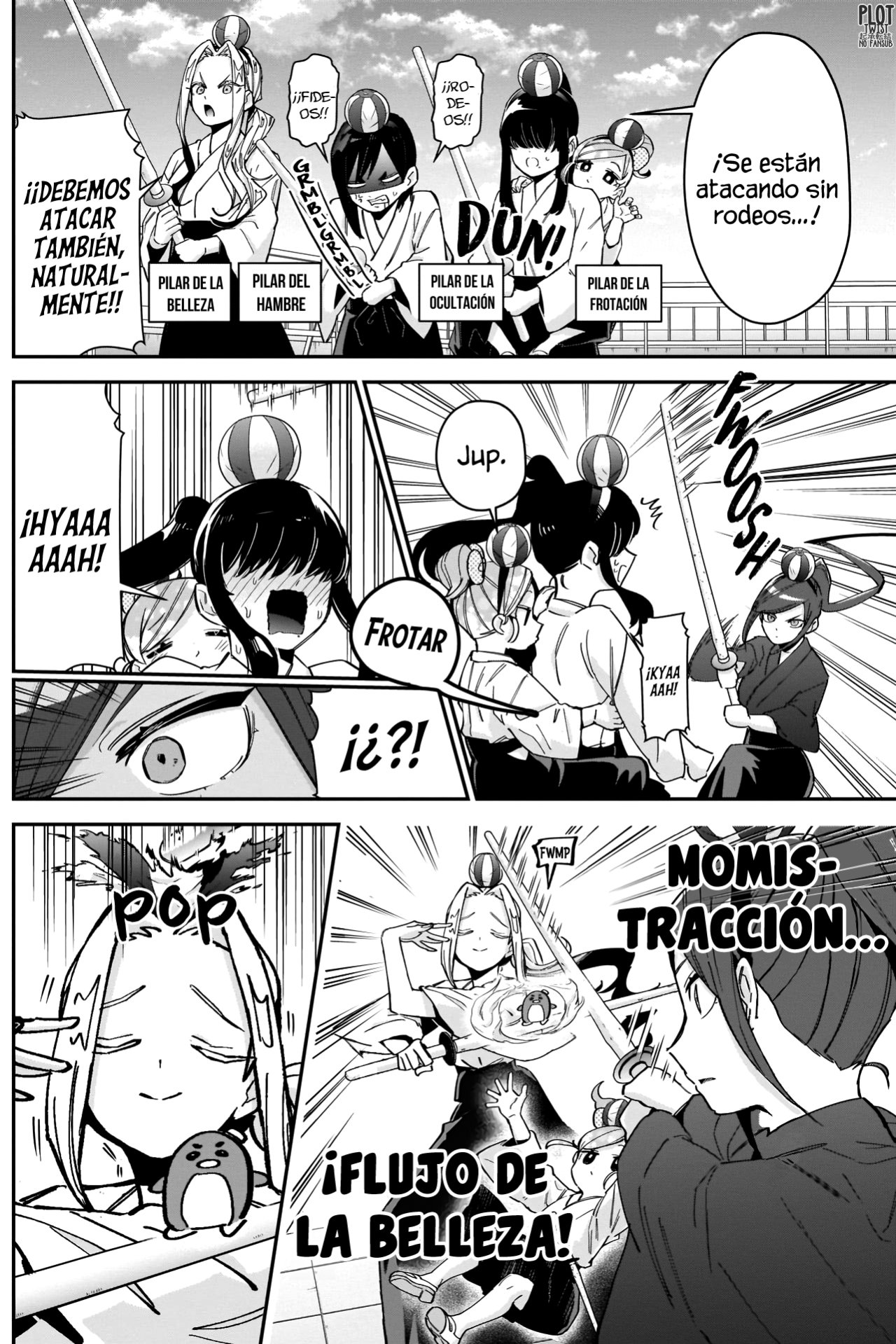 Kimi no koto ga Dai Dai Dai Dai Daisuki na 100-nin no Kanojo Capitulo 82: La prueba para unirse de la caballera que más o menos se parece a la pelea final de Kimetsu página 12