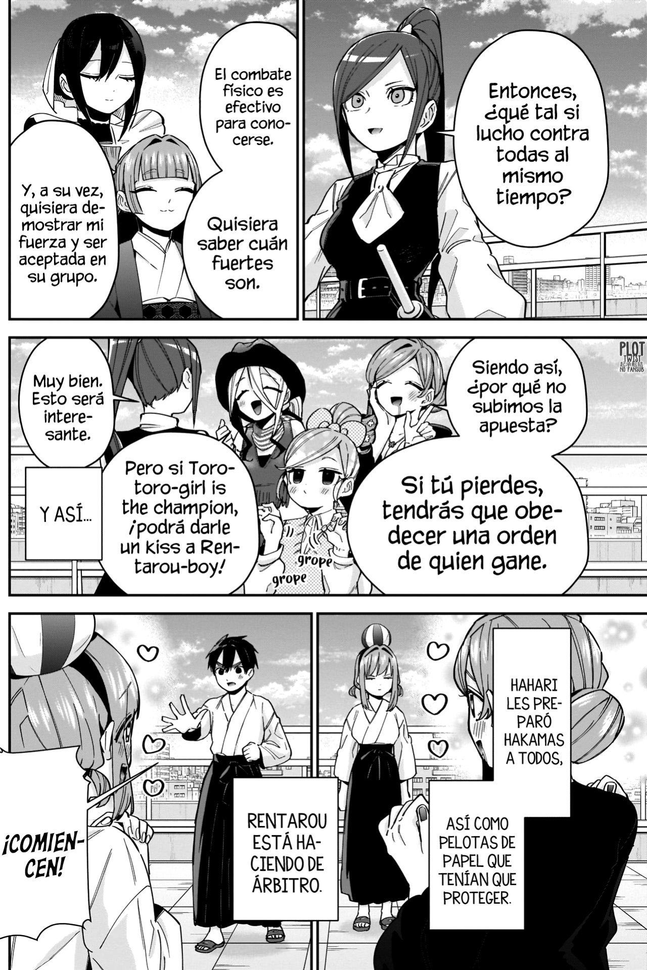 Kimi no koto ga Dai Dai Dai Dai Daisuki na 100-nin no Kanojo Capitulo 82: La prueba para unirse de la caballera que más o menos se parece a la pelea final de Kimetsu página 4