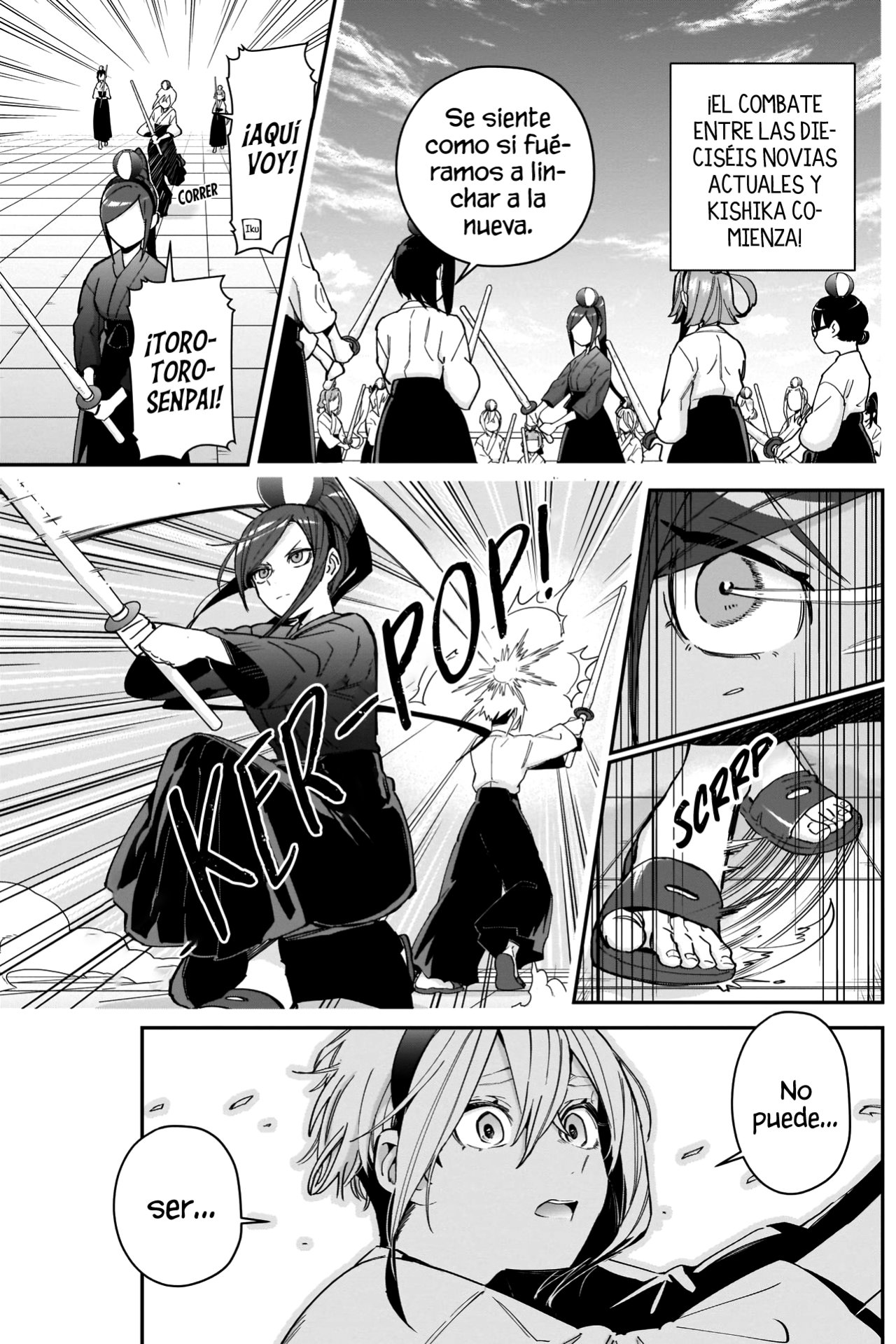 Kimi no koto ga Dai Dai Dai Dai Daisuki na 100-nin no Kanojo Capitulo 82: La prueba para unirse de la caballera que más o menos se parece a la pelea final de Kimetsu página 5