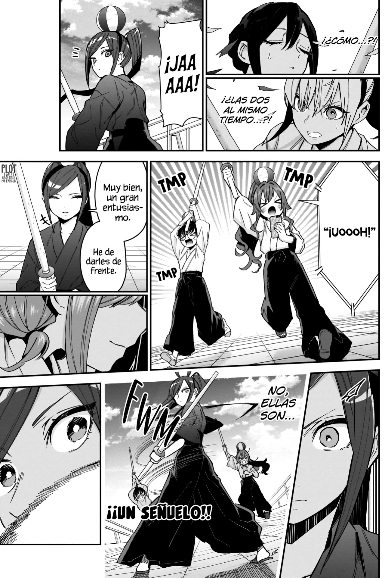 Kimi no koto ga Dai Dai Dai Dai Daisuki na 100-nin no Kanojo Capitulo 82: La prueba para unirse de la caballera que más o menos se parece a la pelea final de Kimetsu página 9