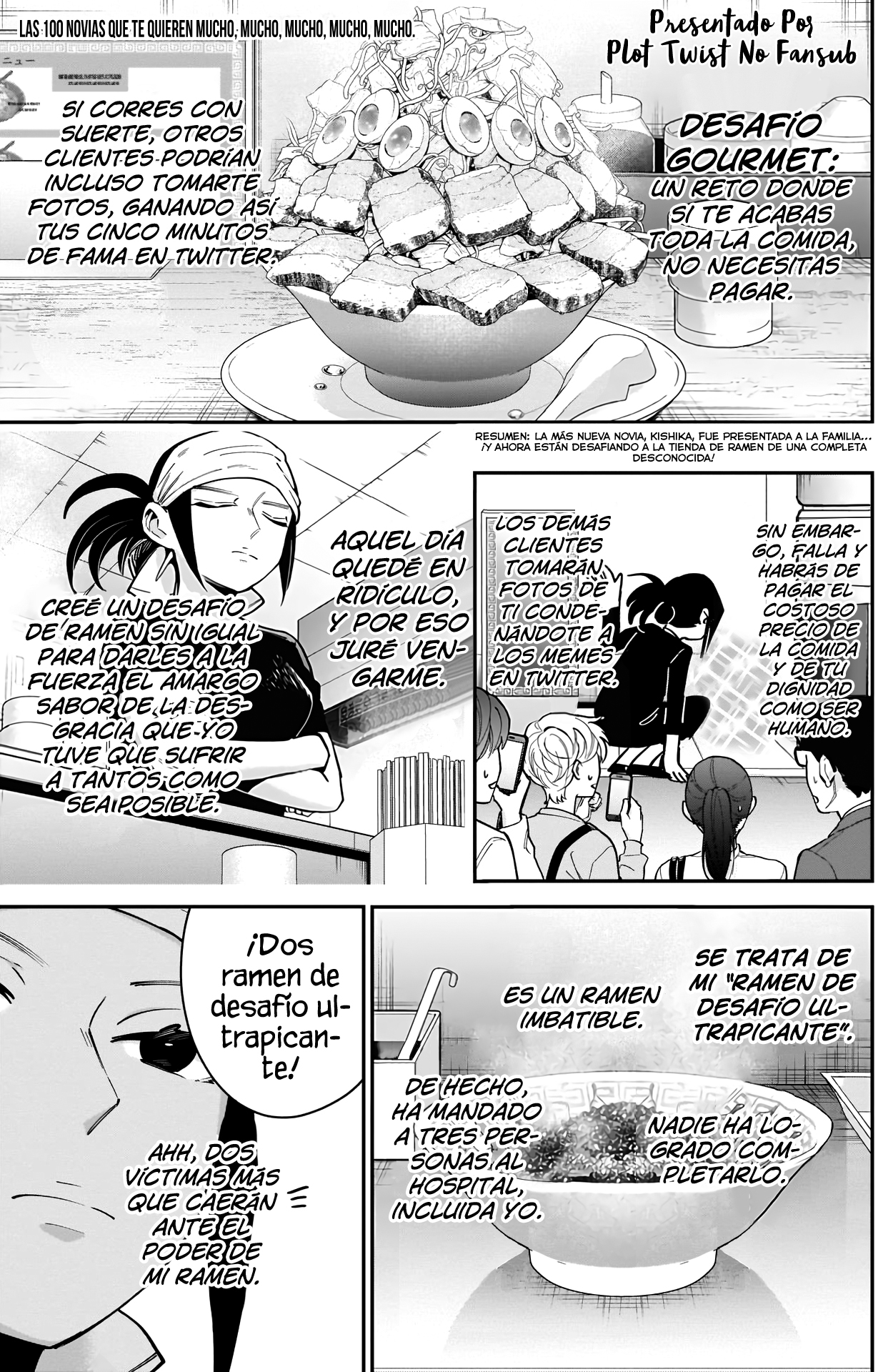 Kimi no koto ga Dai Dai Dai Dai Daisuki na 100-nin no Kanojo Capitulo 83: La familia Rentarou vs. el desafío de ramen página 2