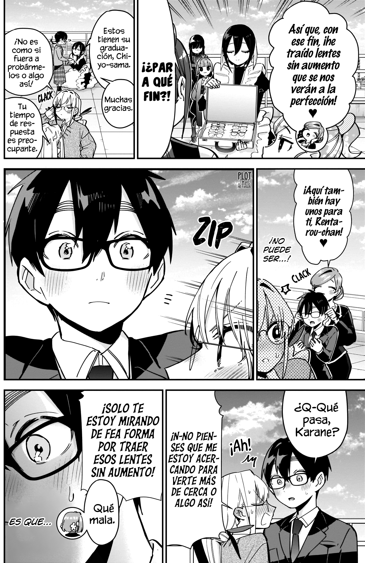 Kimi no koto ga Dai Dai Dai Dai Daisuki na 100-nin no Kanojo Capitulo 93: Un capítulo que trata solo de tomas cercanas de todas usando lentes página 3