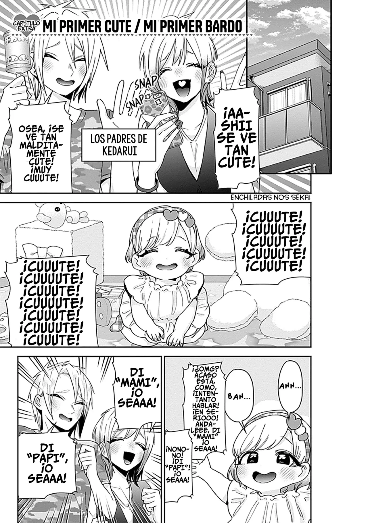 Kimi no koto ga Dai Dai Dai Dai Daisuki na 100-nin no Kanojo Capitulo 95.5: Mi Primer Cute / Mi Primer Bardo página 15
