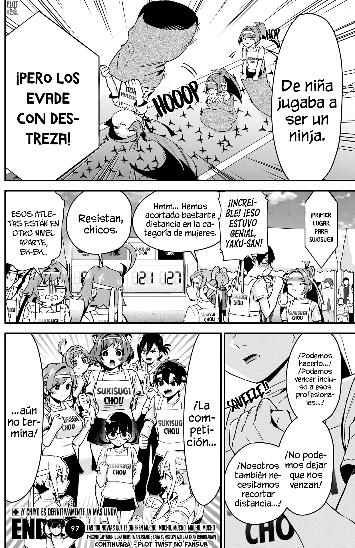 Kimi no koto ga Dai Dai Dai Dai Daisuki na 100-nin no Kanojo Capitulo 97: La Familia Rentarou Vs. El festival deportivo de cuatro distritos página 21