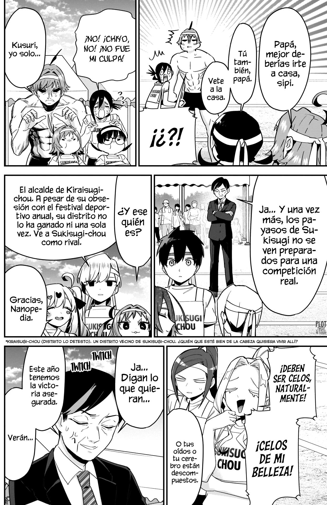 Kimi no koto ga Dai Dai Dai Dai Daisuki na 100-nin no Kanojo Capitulo 97: La Familia Rentarou Vs. El festival deportivo de cuatro distritos página 5