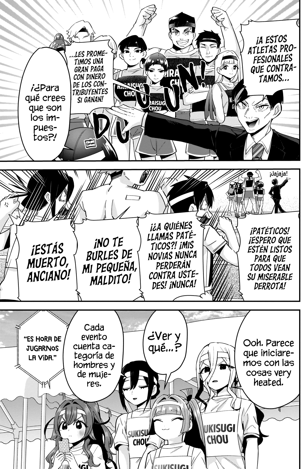 Kimi no koto ga Dai Dai Dai Dai Daisuki na 100-nin no Kanojo Capitulo 97: La Familia Rentarou Vs. El festival deportivo de cuatro distritos página 6