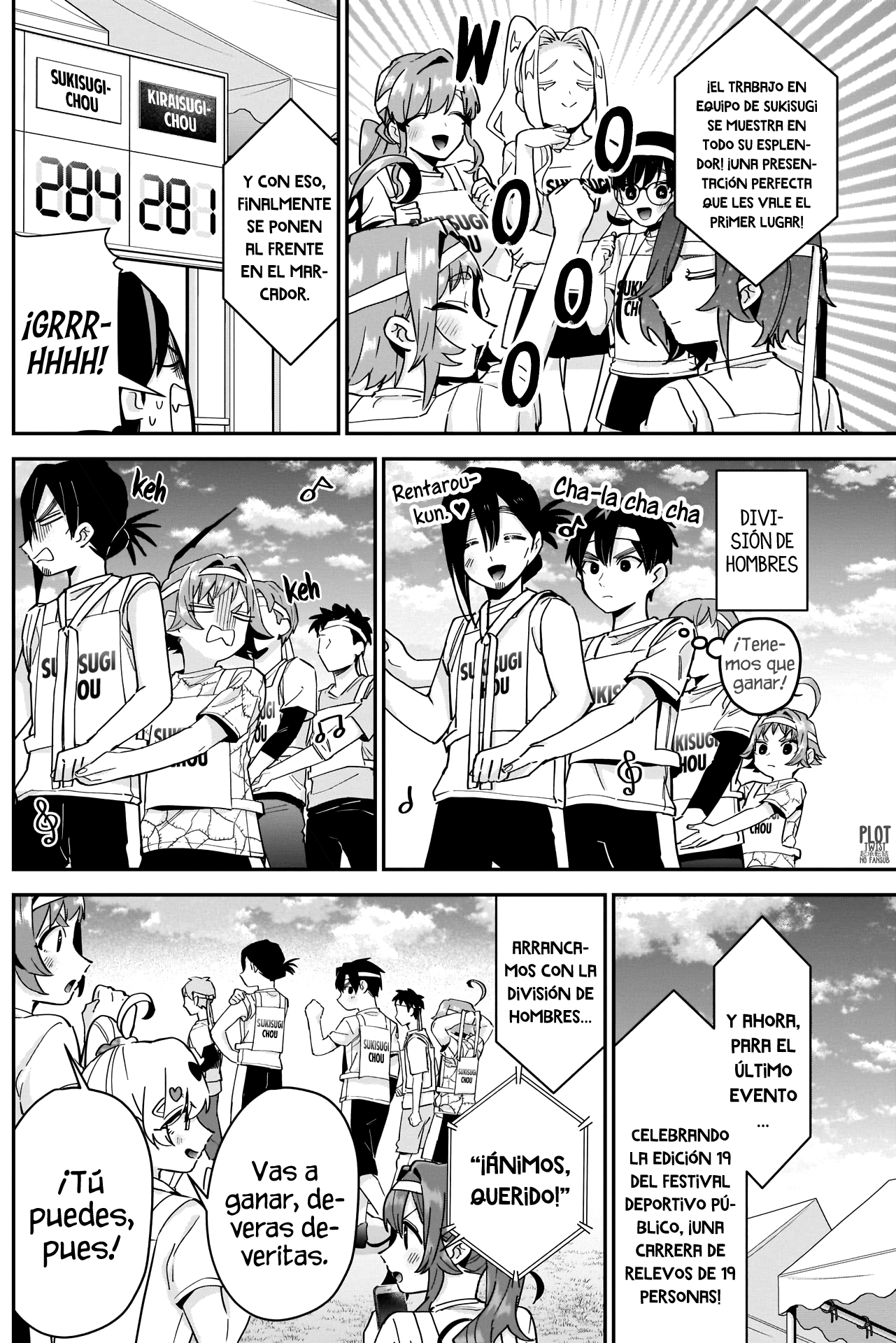 Kimi no koto ga Dai Dai Dai Dai Daisuki na 100-nin no Kanojo Capitulo 98: La familia Rentarou Vs. El cuerpo de atletas de Kiraisugi página 14