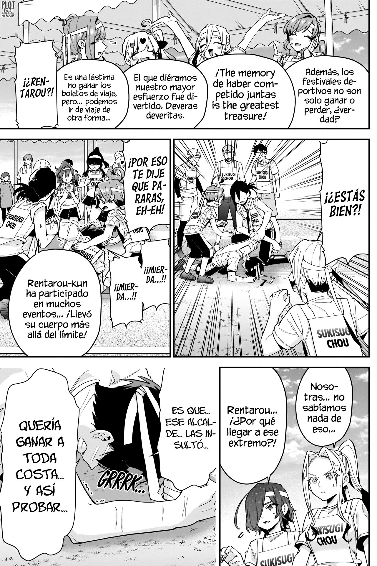 Kimi no koto ga Dai Dai Dai Dai Daisuki na 100-nin no Kanojo Capitulo 98: La familia Rentarou Vs. El cuerpo de atletas de Kiraisugi página 17