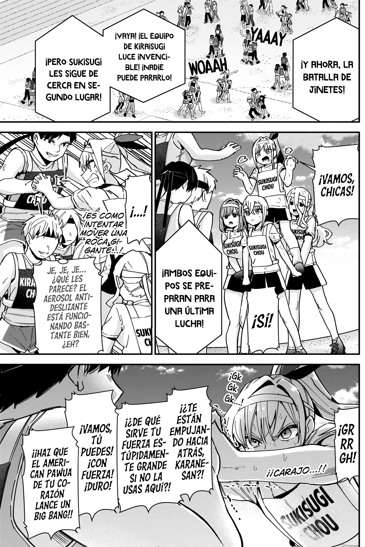 Kimi no koto ga Dai Dai Dai Dai Daisuki na 100-nin no Kanojo Capitulo 98: La familia Rentarou Vs. El cuerpo de atletas de Kiraisugi página 8