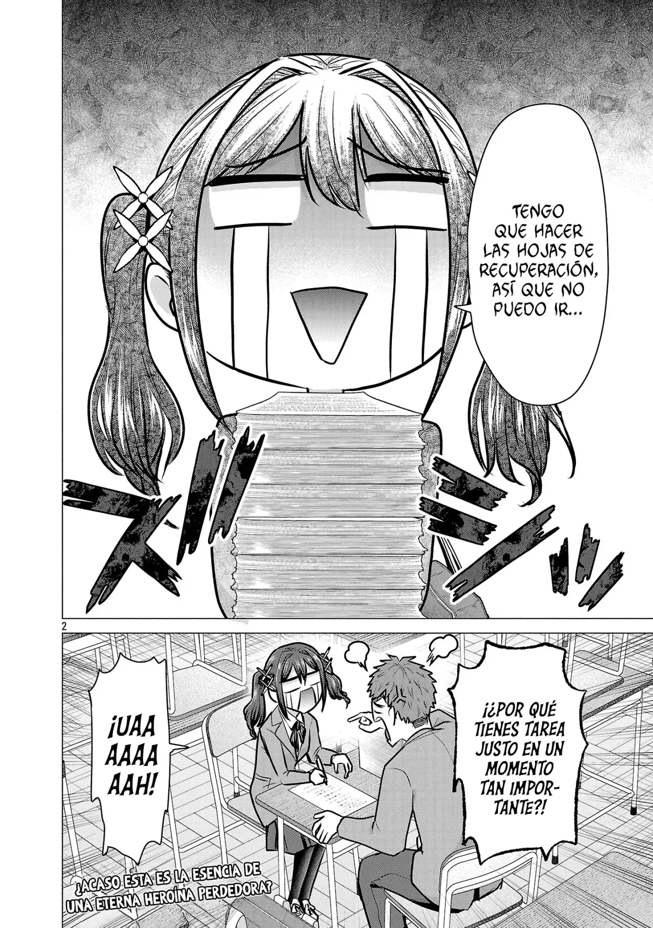 Make Heroine wo Katasetai!! Capitulo 10: ¡Quiero terminar mis hojas de recuperación! página 3