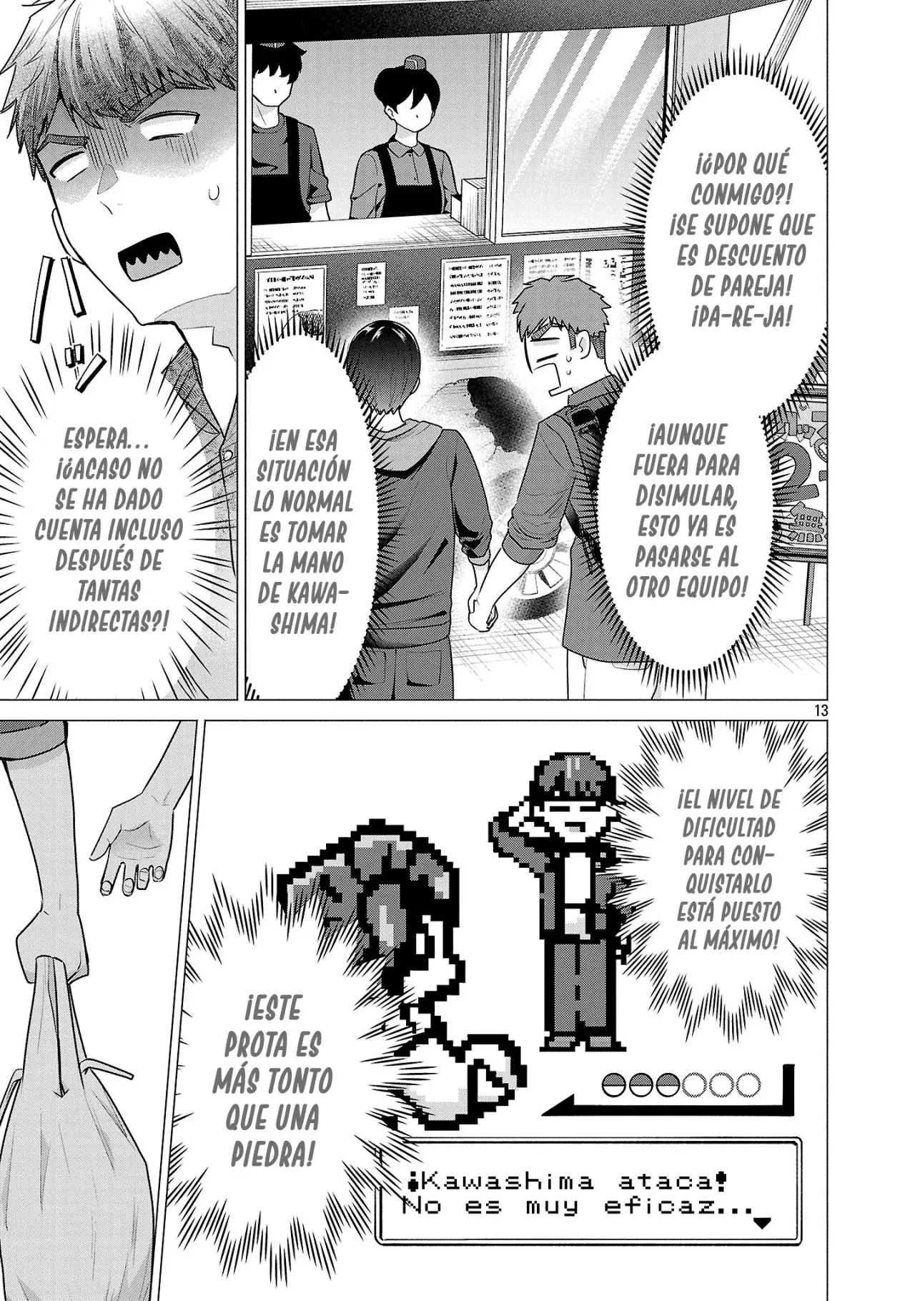 Make Heroine wo Katasetai!! Capitulo 5: ¡Kawashima Manaka quiere tener una cita! página 14