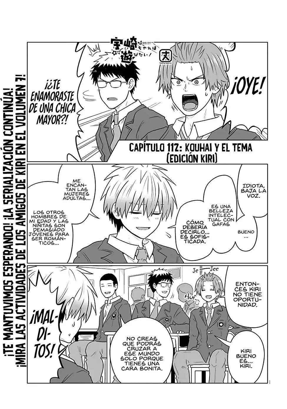 Uzaki-chan wa Asobitai! Capitulo 112 página 3