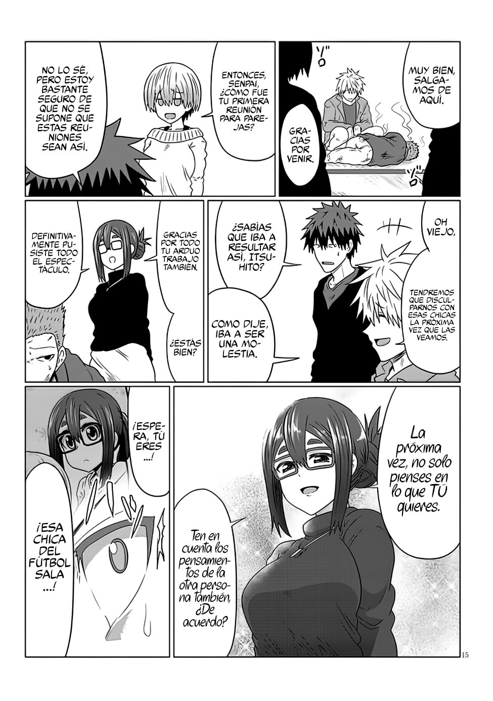 Uzaki-chan wa Asobitai! Capitulo 78 página 17