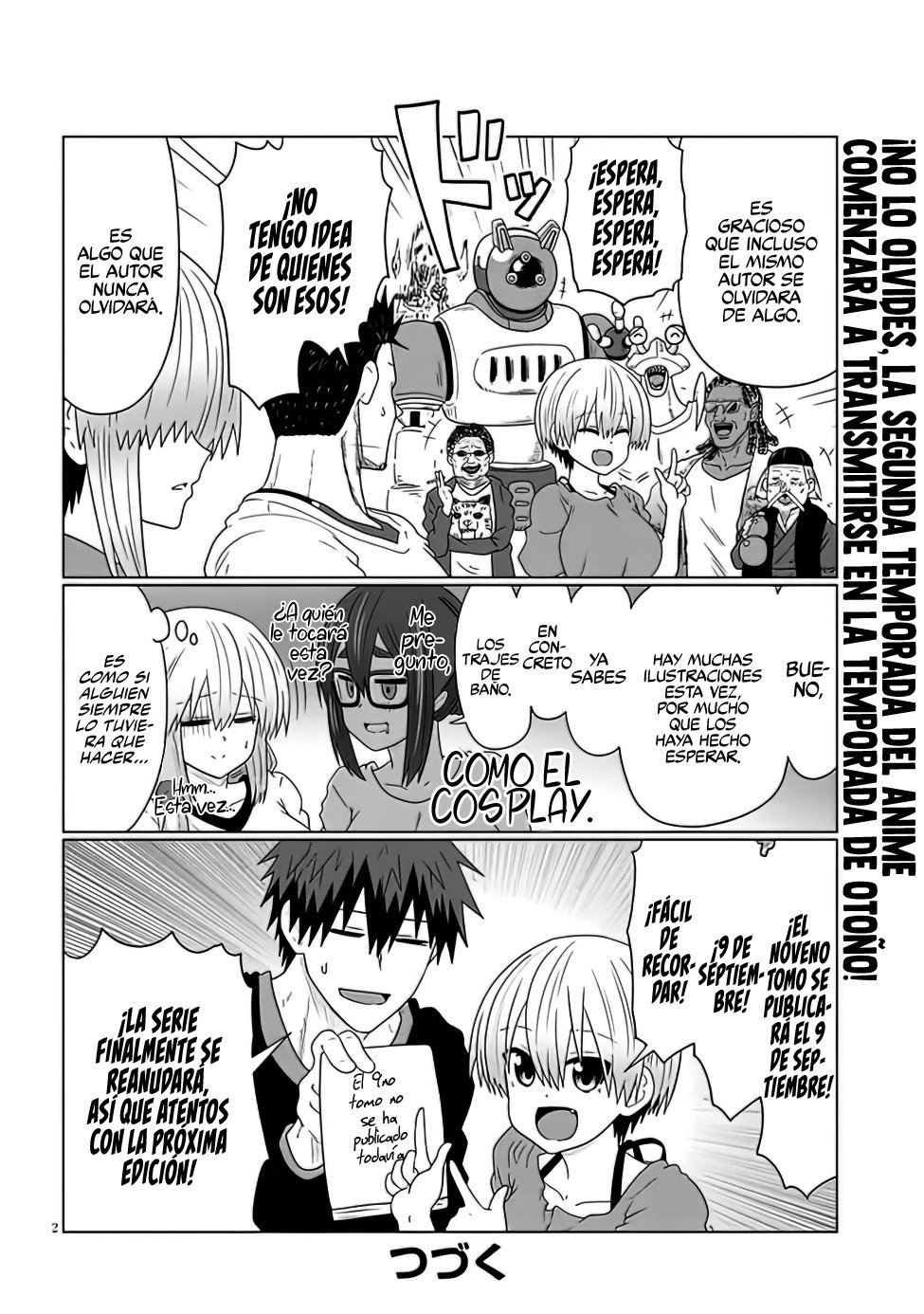 Uzaki-chan wa Asobitai! Capitulo 85.5 página 3