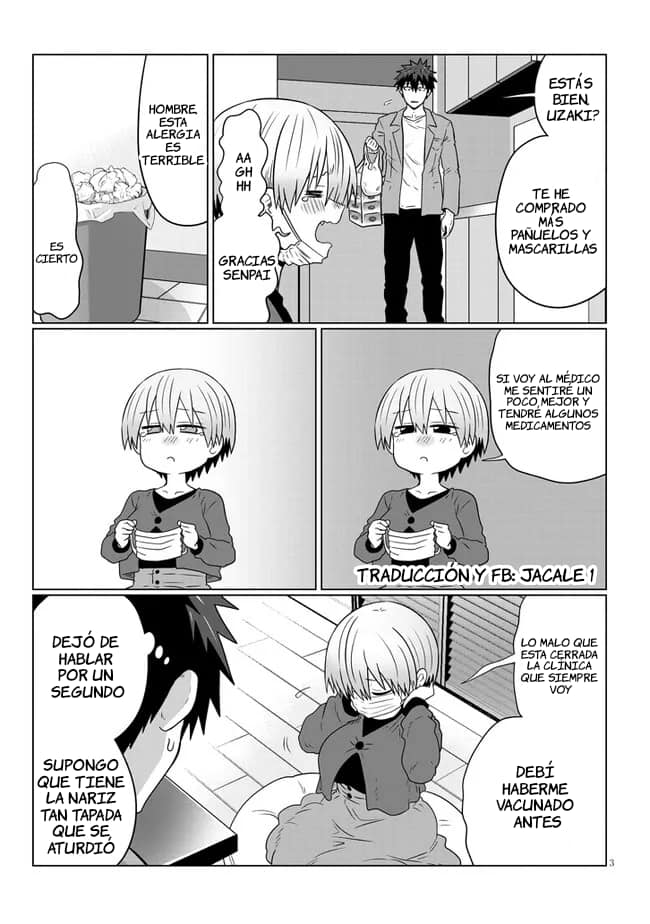 Uzaki-chan wa Asobitai! Capitulo 96: Kouhai y la fiebre del heno. página 3