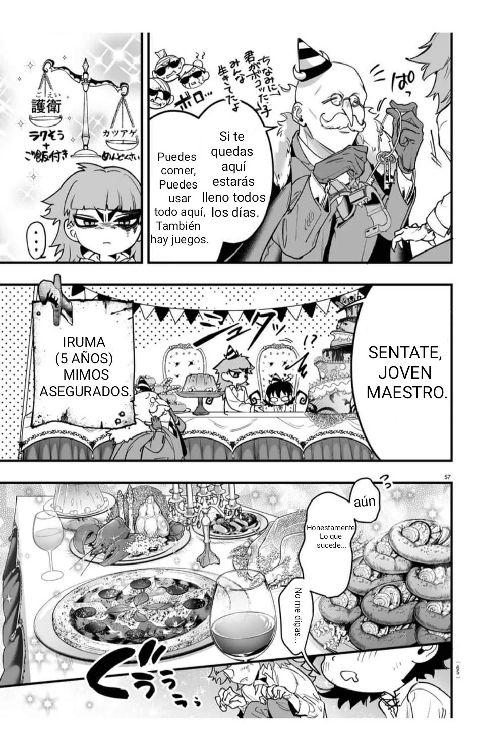 Iruma-kun: if mafia Capitulo 1: Iruma-kun de la Mafia página 57